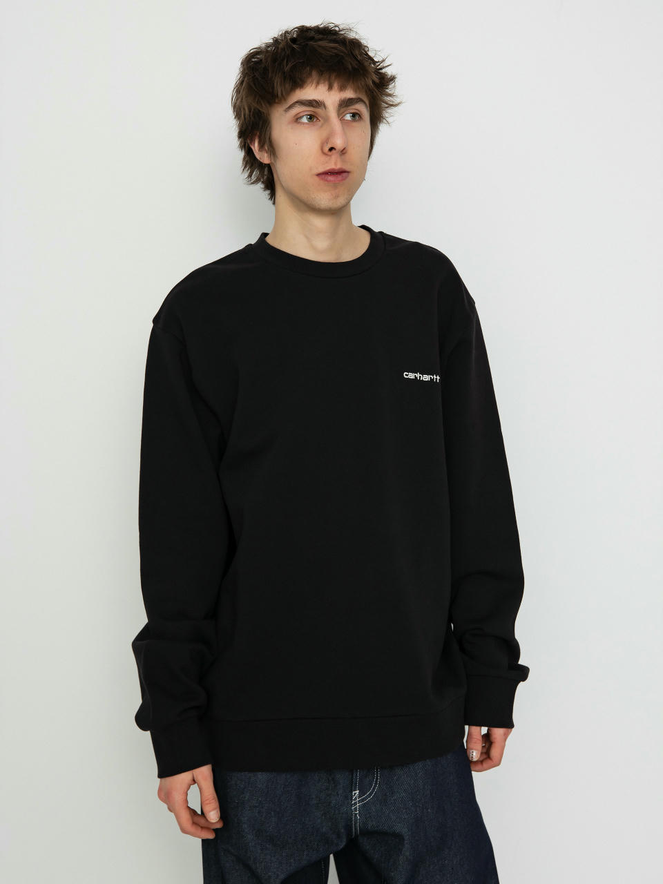 Hanorac Carhartt WIP Script Embroidery (black/white)