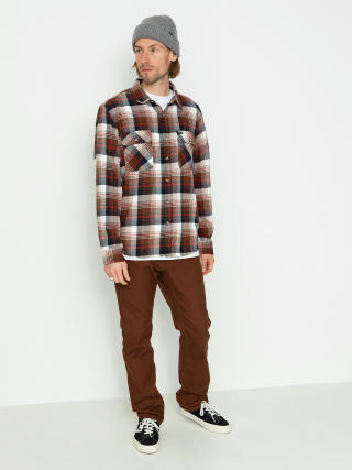 Cămașă Brixton Bowery Flannel Ls (washed navy/sepia/off white)