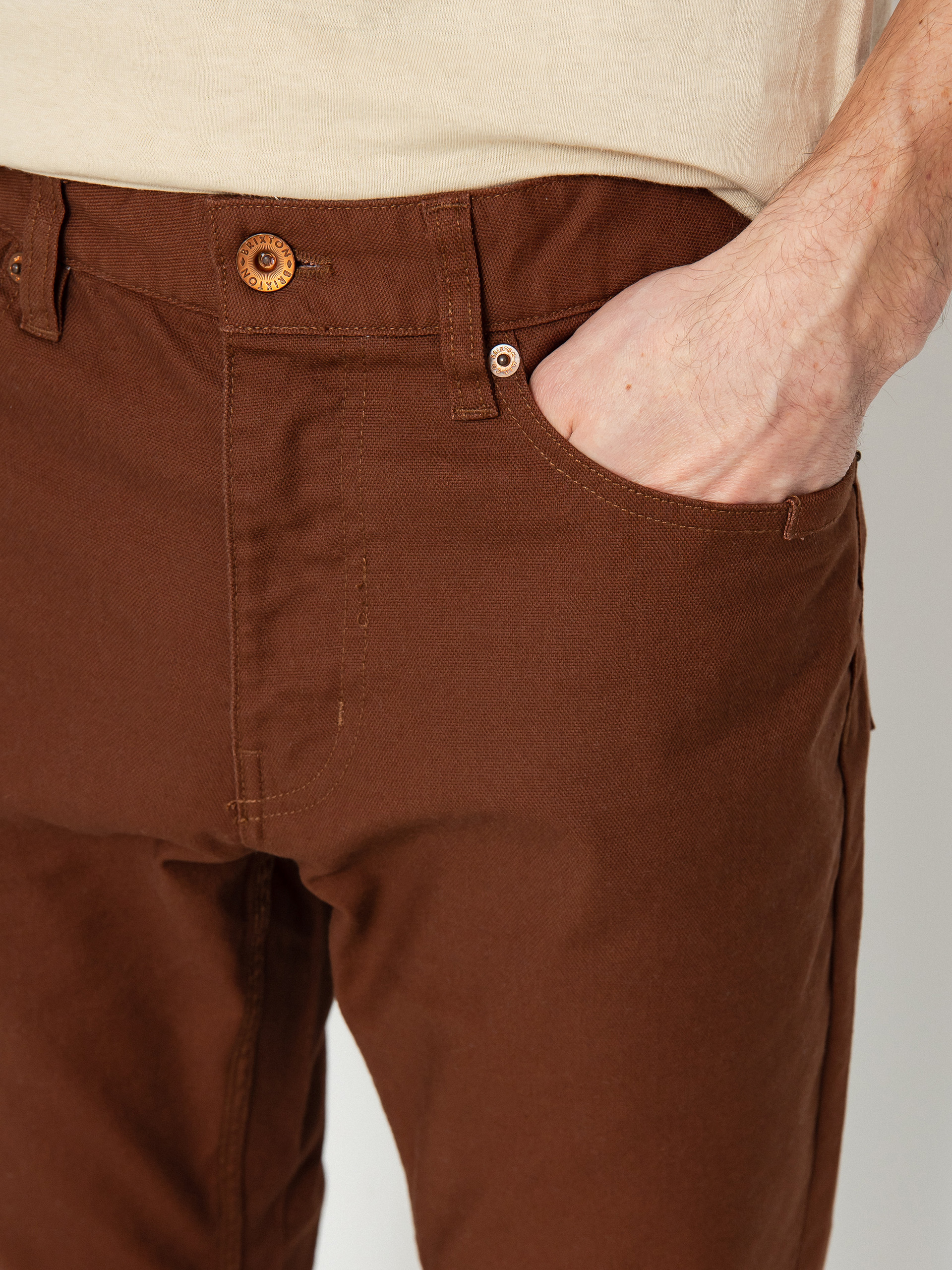 Pantaloni Brixton Builders 5 Pocket (sepia)