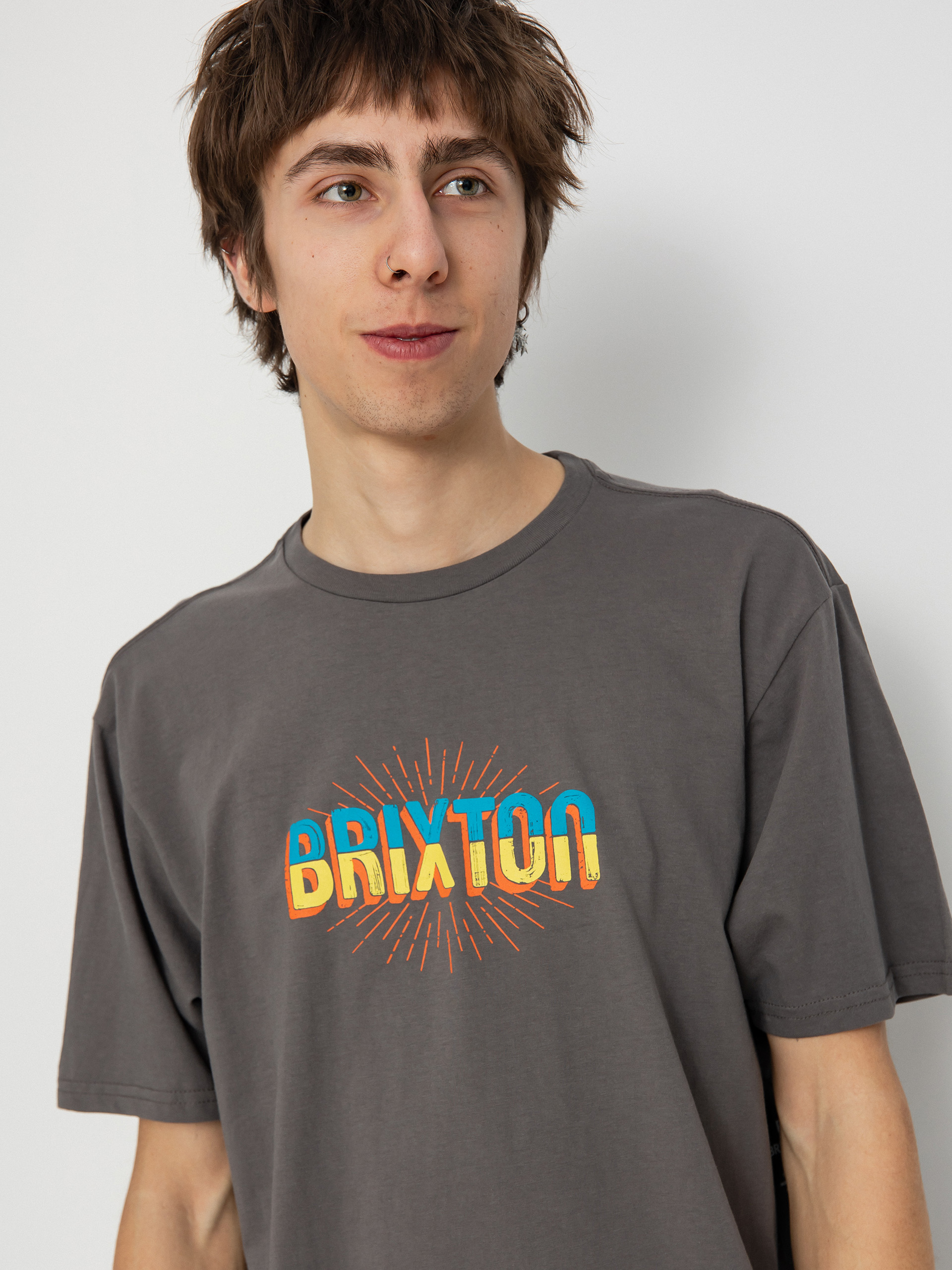 Tricou Brixton Pinnacle Tlrt (charcoal)