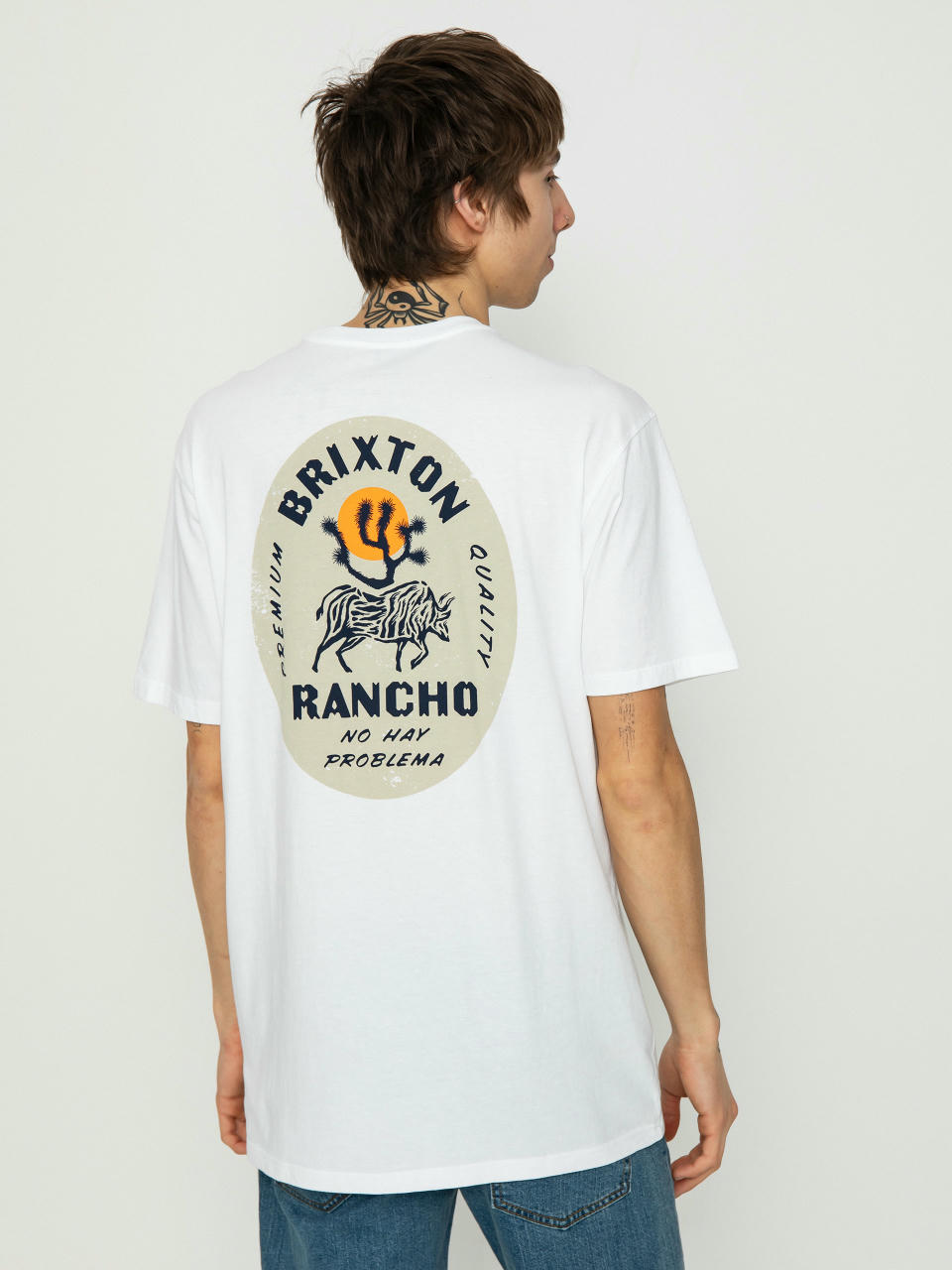 Tricou Brixton Rancho Tlrt (white)