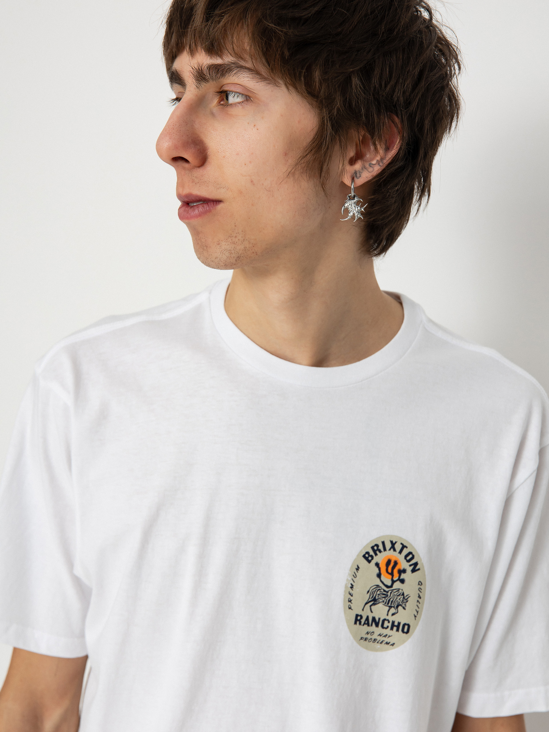 Tricou Brixton Rancho Tlrt (white)