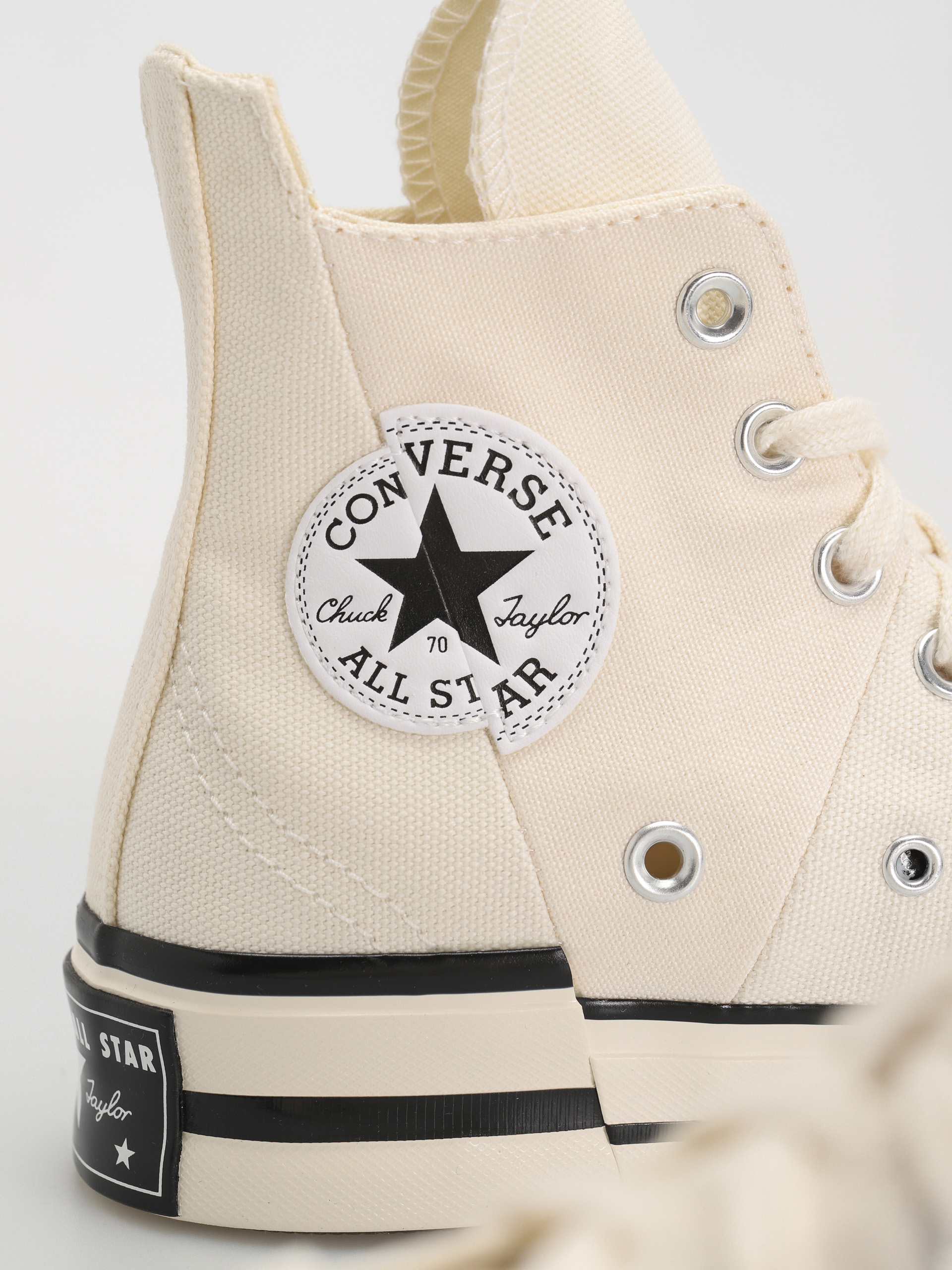 Teniși Converse Chuck 70 Plus Hi - alb (bone)