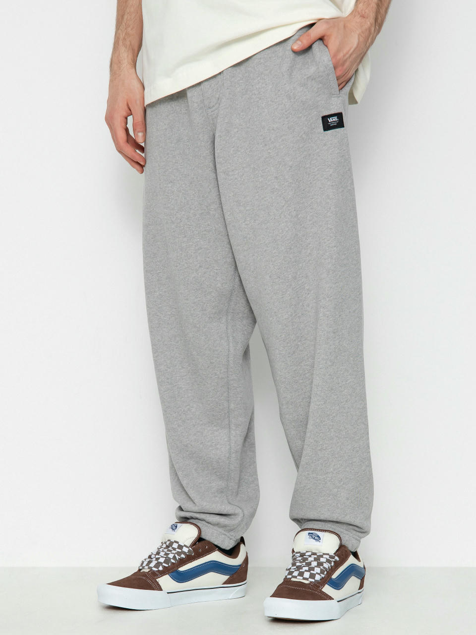 Pantaloni Vans Original Standards Loose Fleece (cement heather)