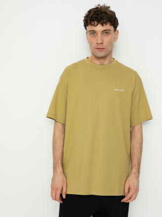 Tricou Carhartt WIP Script Embroidery (agate/white)