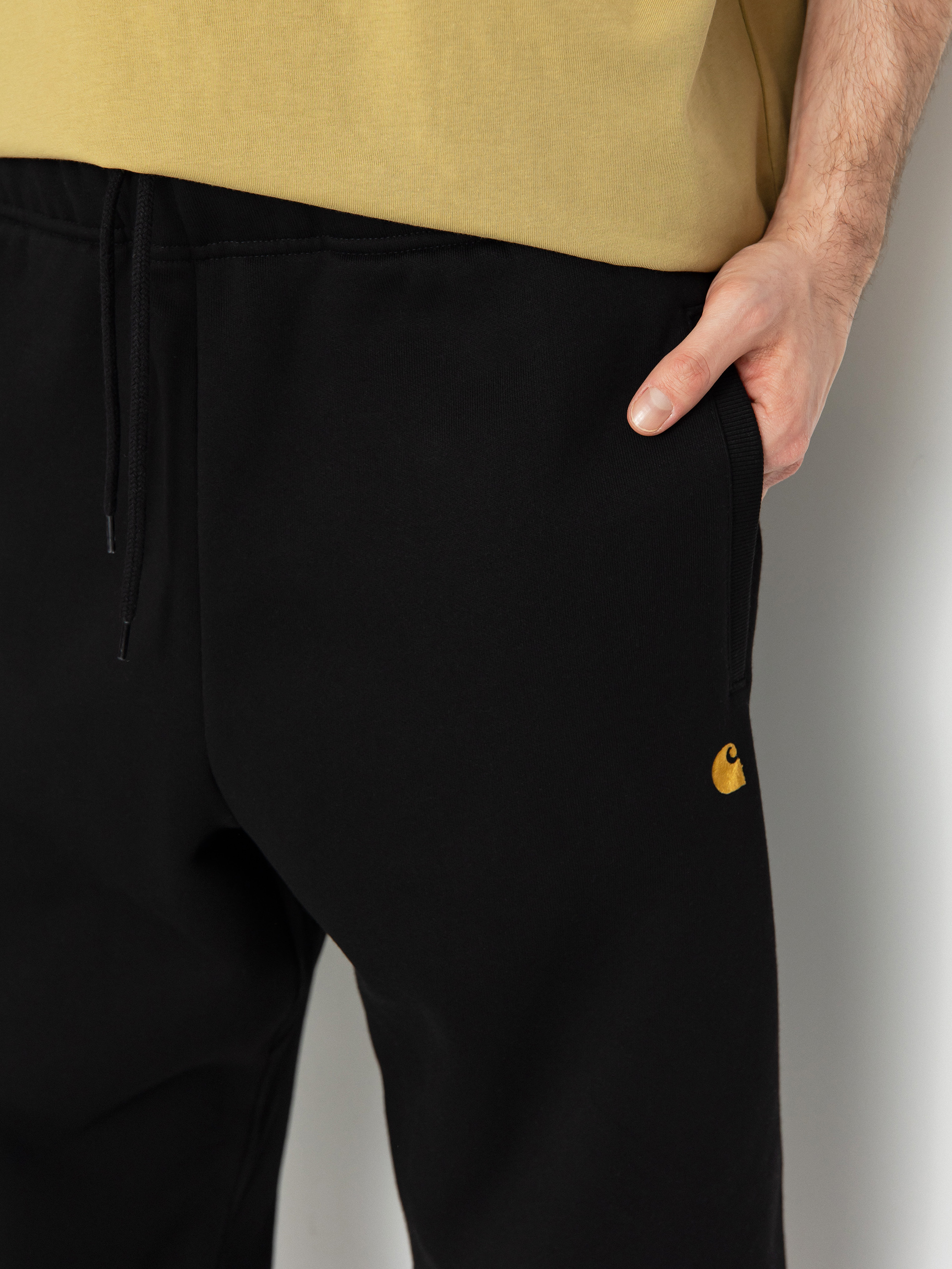 Pantaloni Carhartt WIP Chase (black/gold)