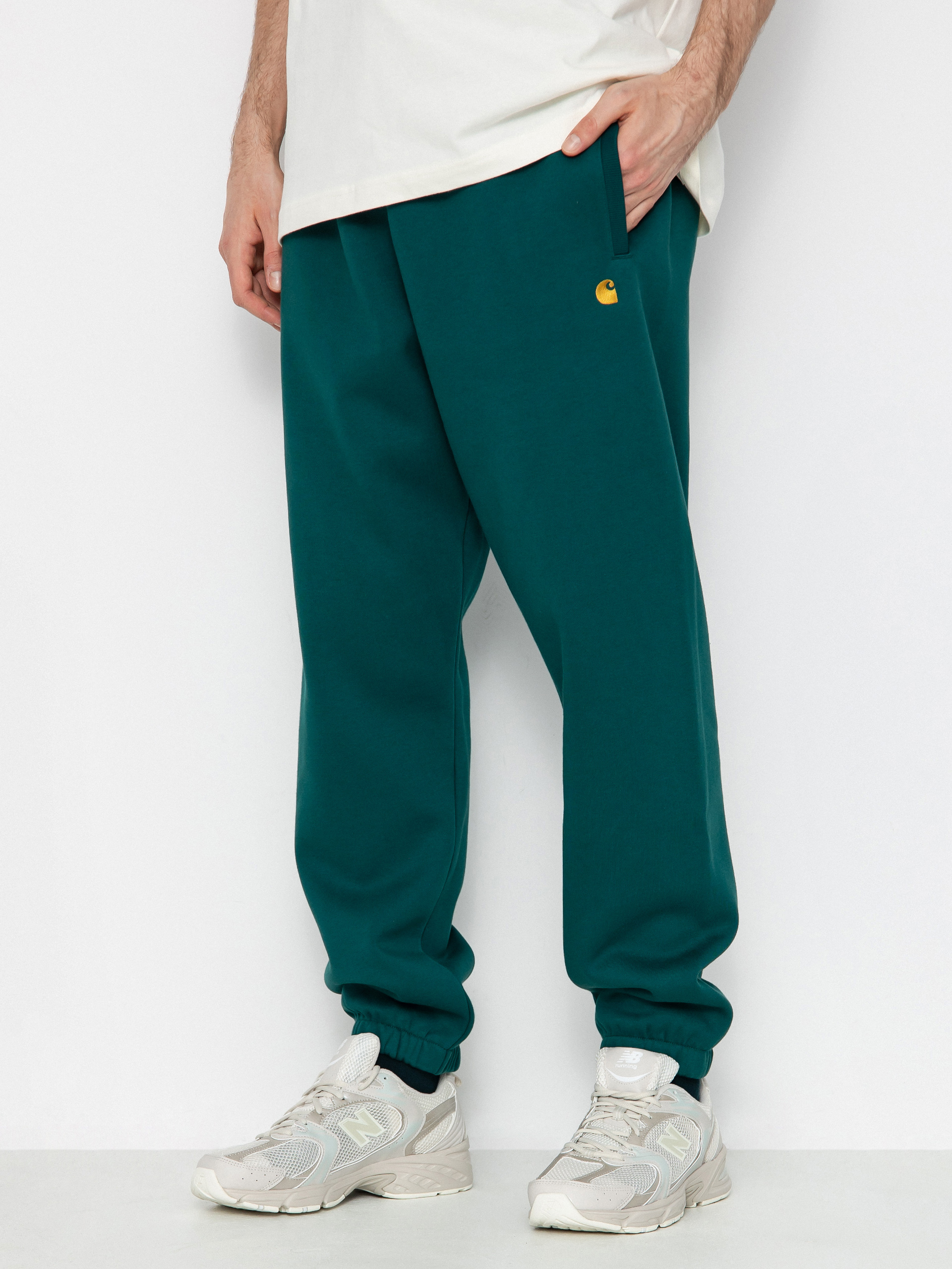 Pantaloni Carhartt WIP Chase (chervil/gold)