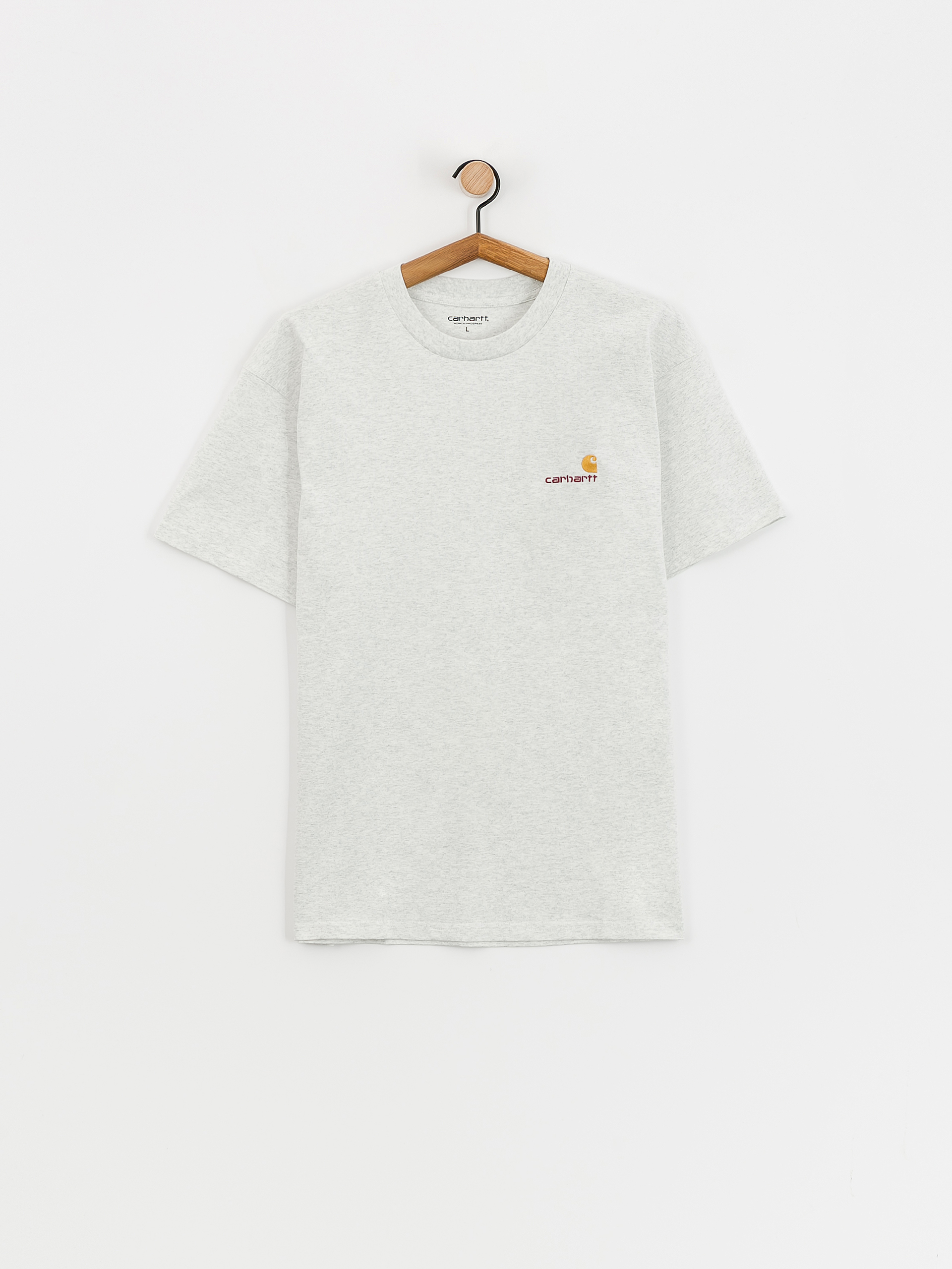 Tricou Carhartt WIP American Script (ash heather)