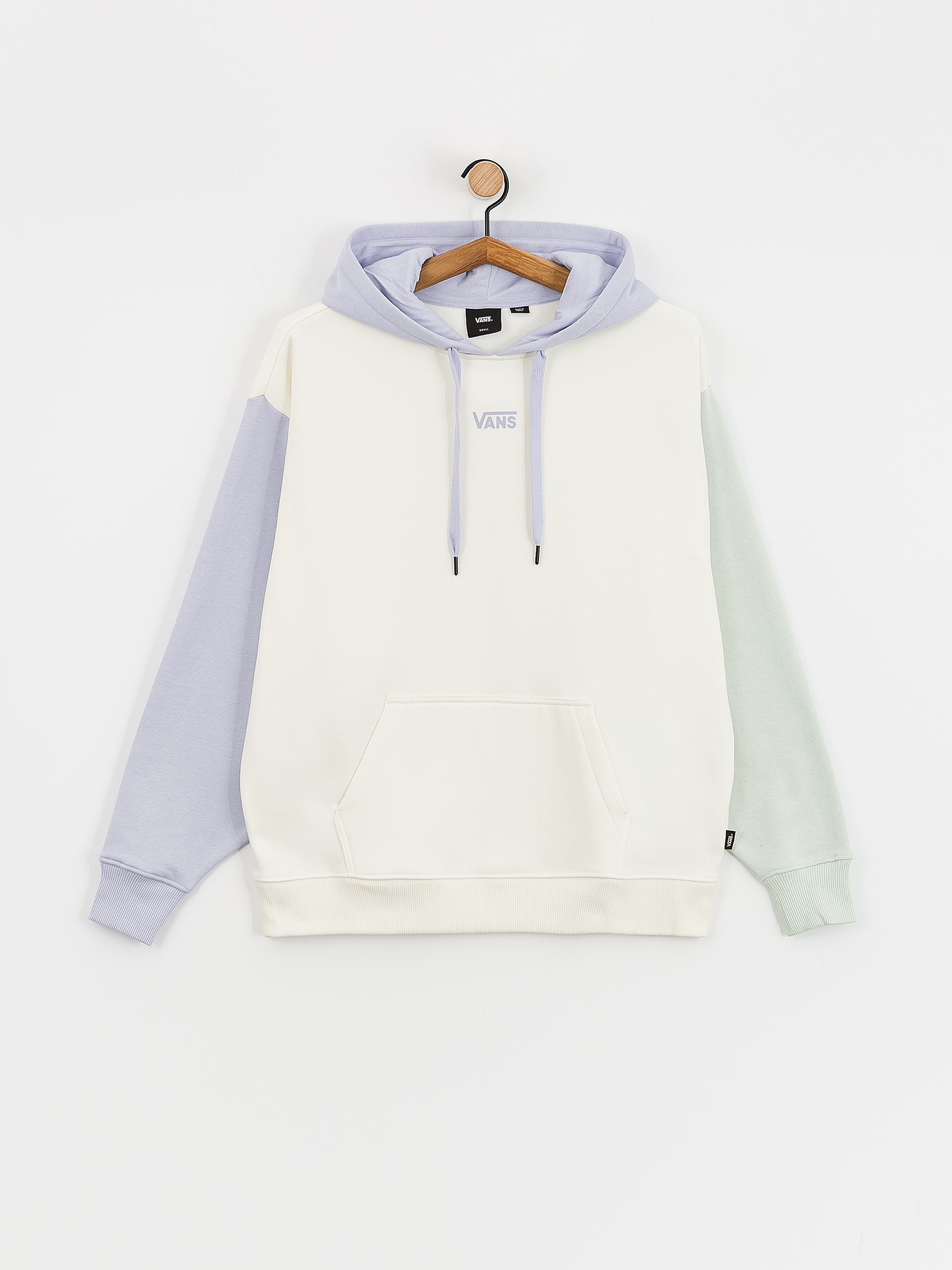 Hanorac cu glugă Vans Colorblock Os HD Wmn (marshmallow/cosmic sky)