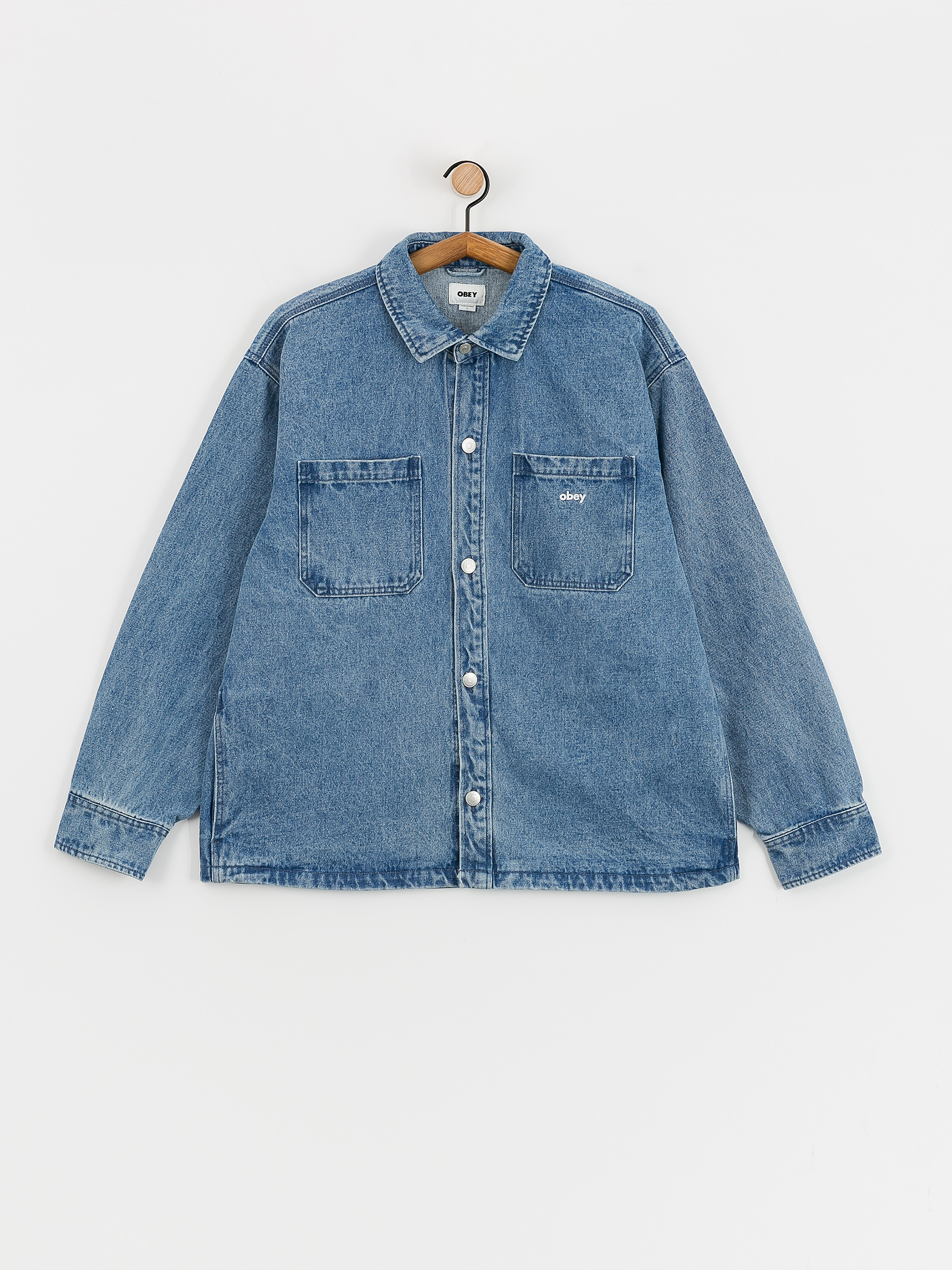 Geacă OBEY Winston (light indigo)
