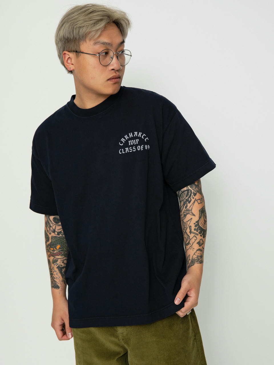 Tricou Carhartt WIP Class of 89 (dark navy/white)