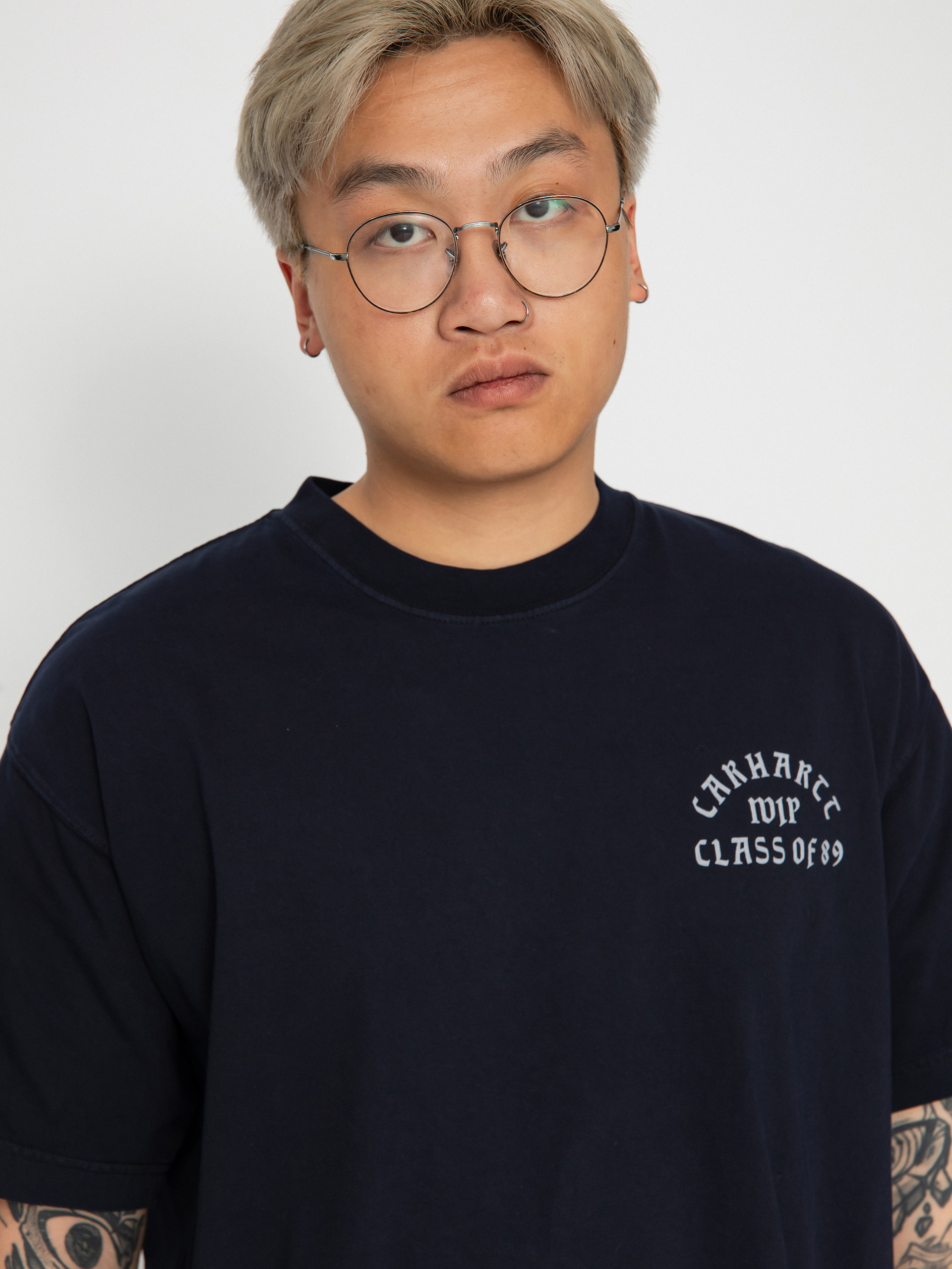 Tricou Carhartt WIP Class of 89 (dark navy/white)