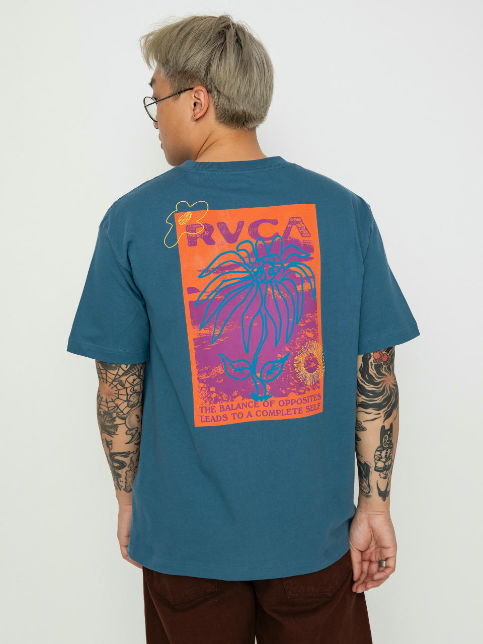 Tricou RVCA Atomic Jam (cool blue)