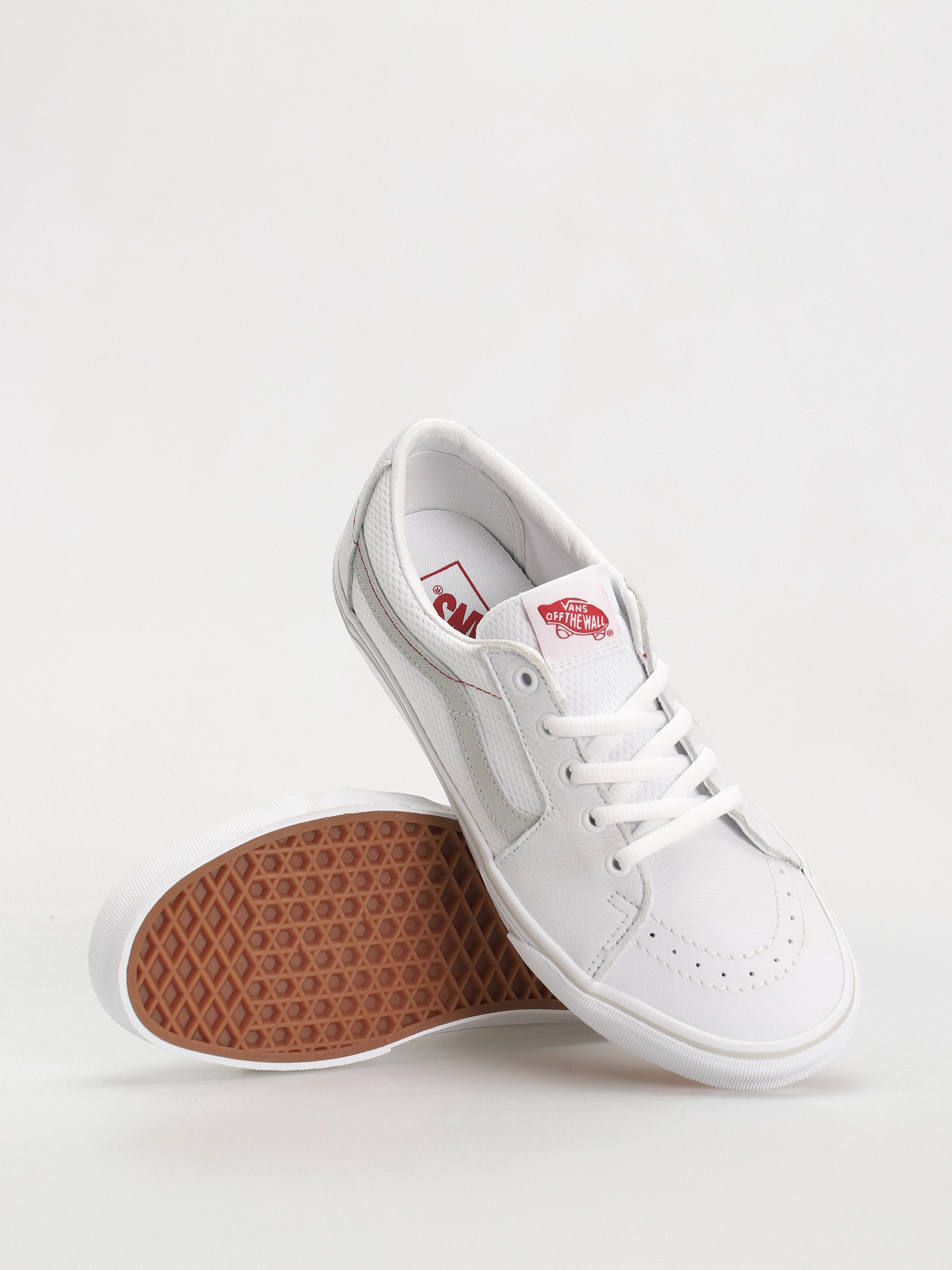 Pantofi Vans Sk8 Low (retro skate white/red)