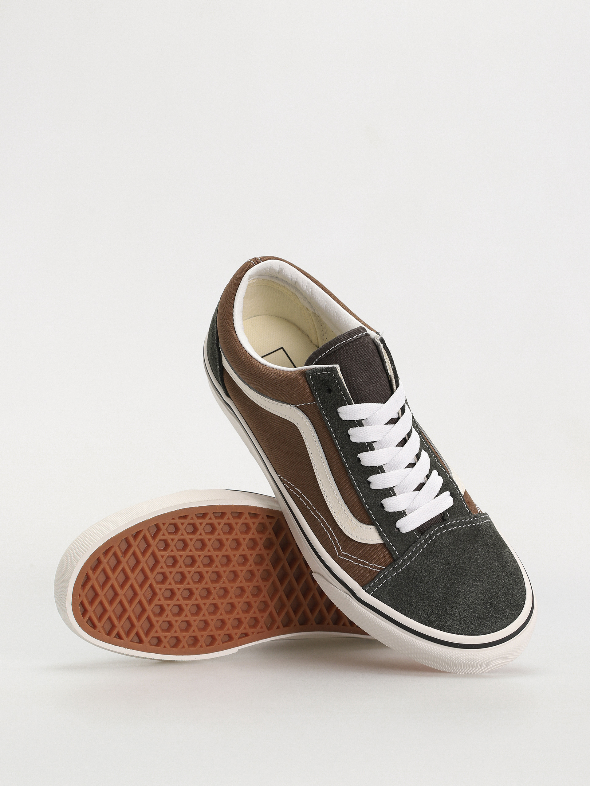 Pantofi Vans Old Skool (canvas/suede pop brown/multi)