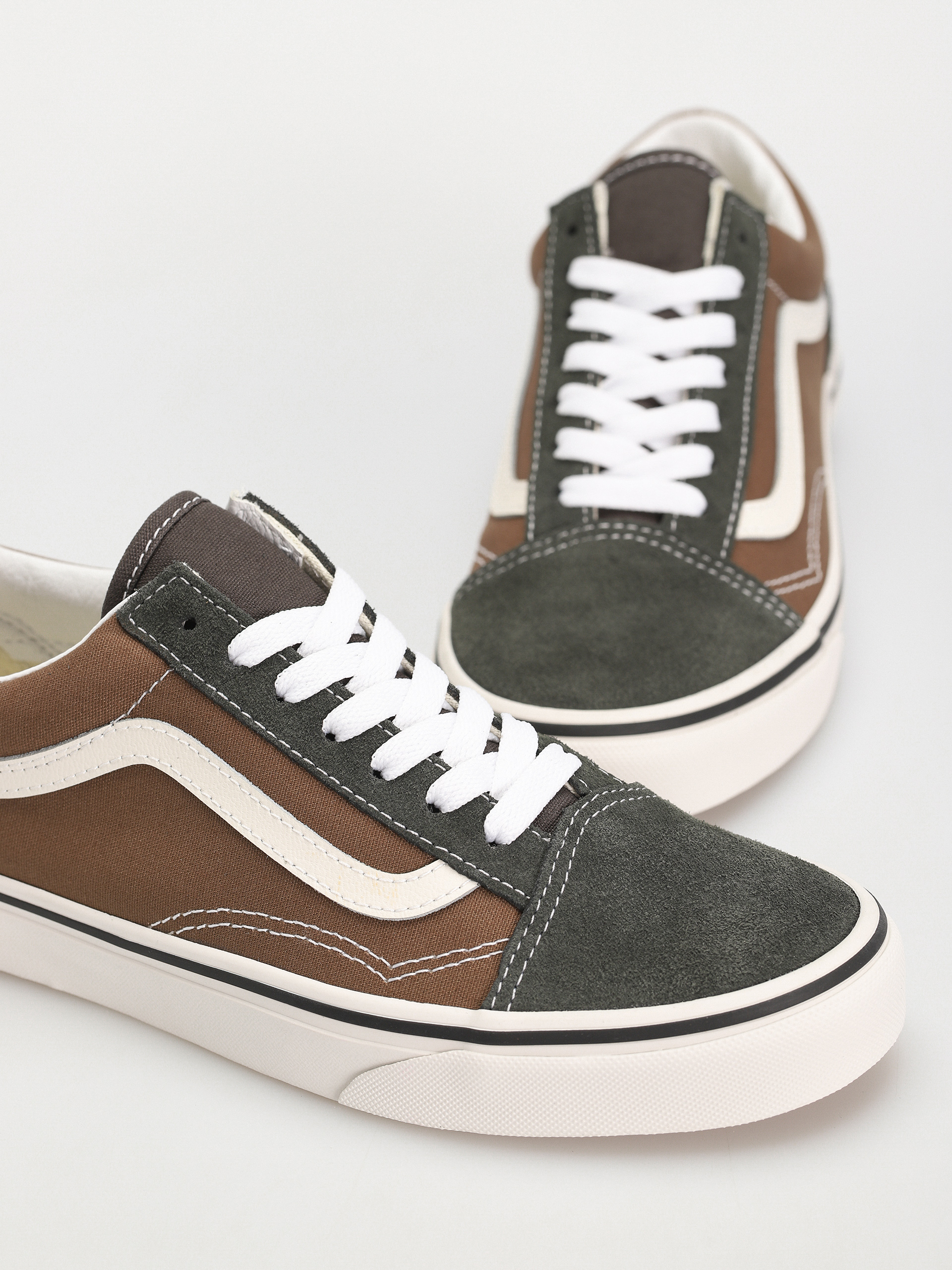 Pantofi Vans Old Skool (canvas/suede pop brown/multi)