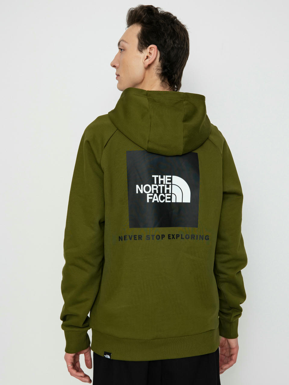 Hanorac cu glugă The North Face Raglan Redbox HD (forest olive)