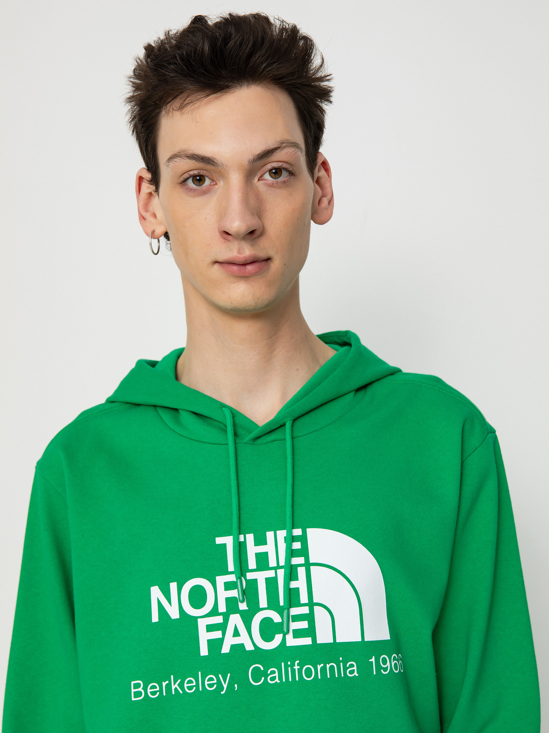 Hanorac cu glugă The North Face Berkeley California HD (optic emerald)