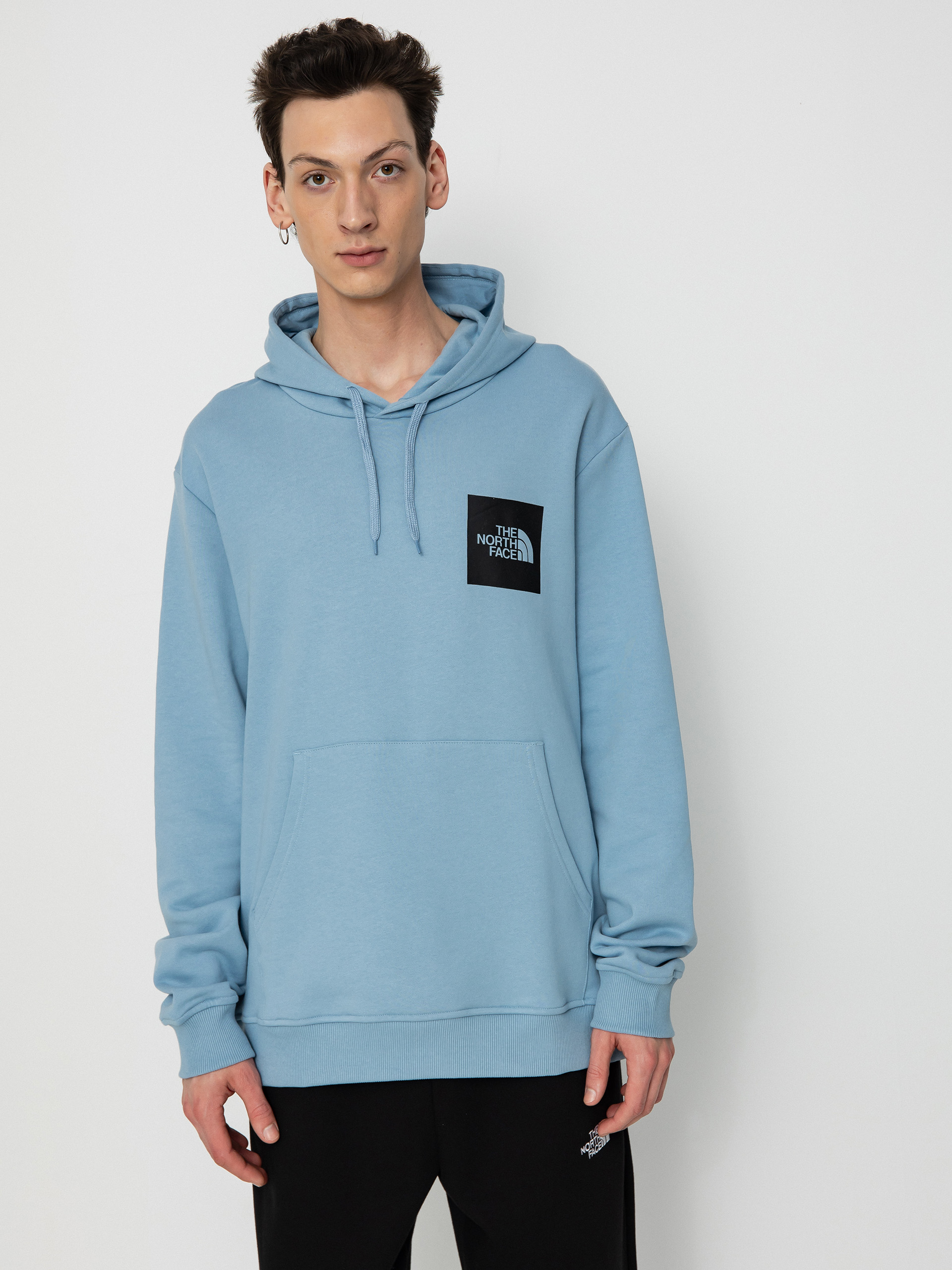 Hanorac cu glugă The North Face Fine HD (steel blue)