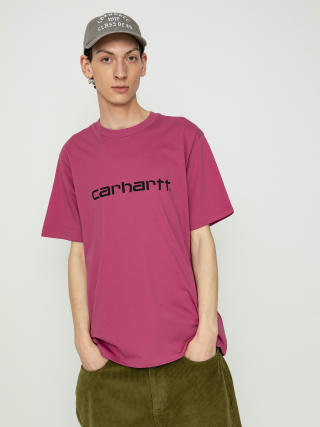 Tricou Carhartt WIP Script (magenta/black)