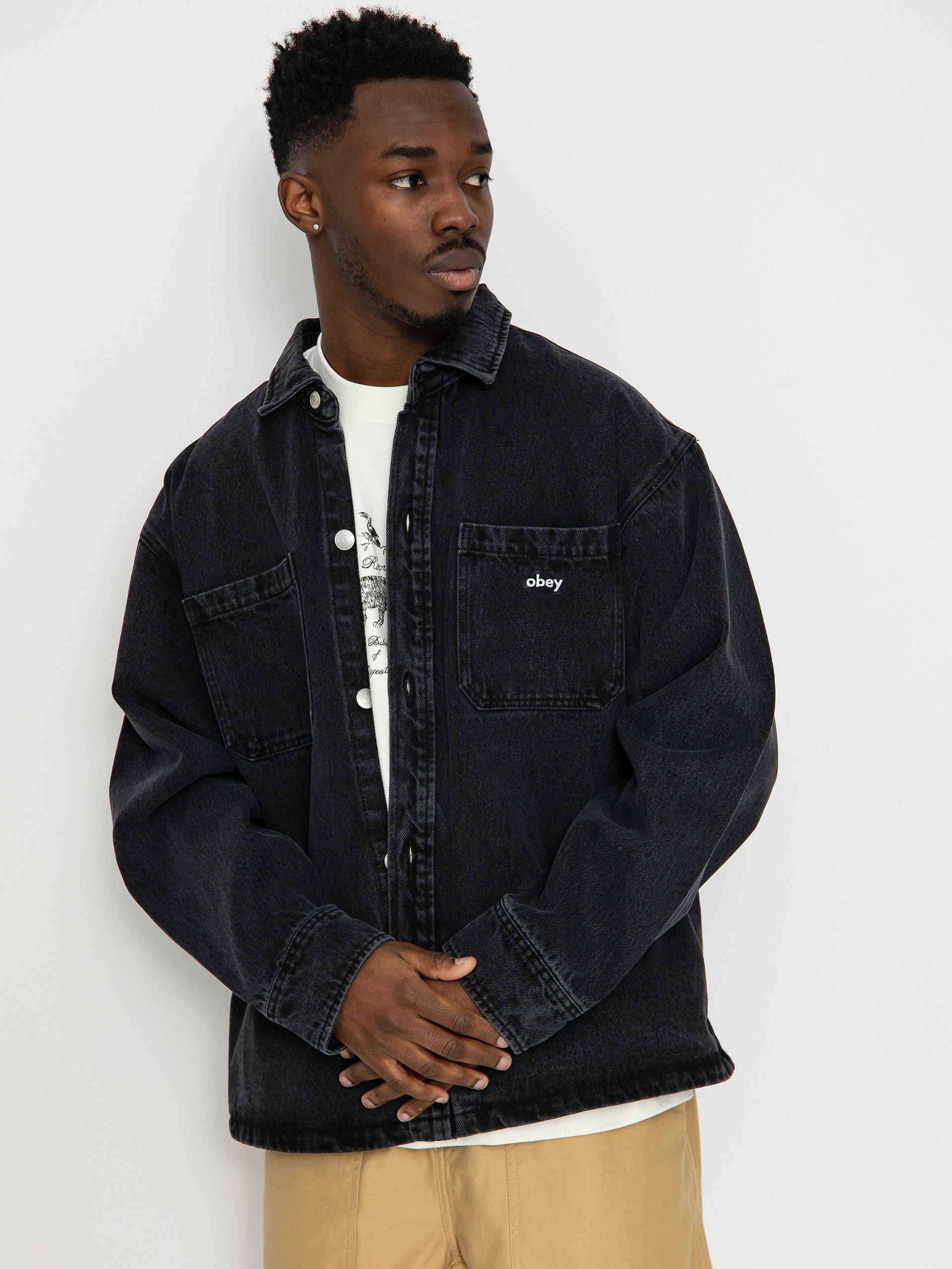 Geacă OBEY Winston (faded black)
