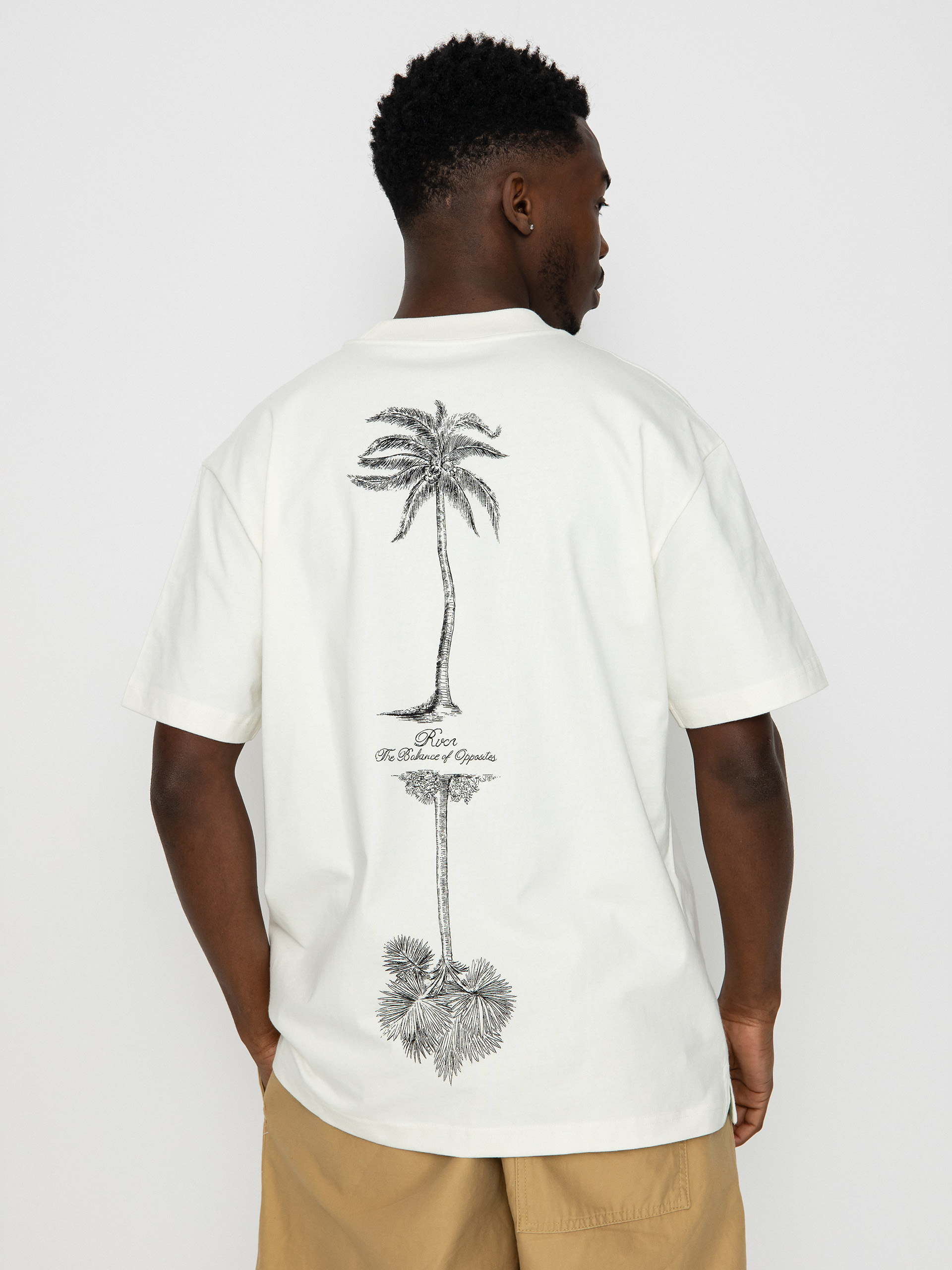 Tricou RVCA Tiger Style (salt)