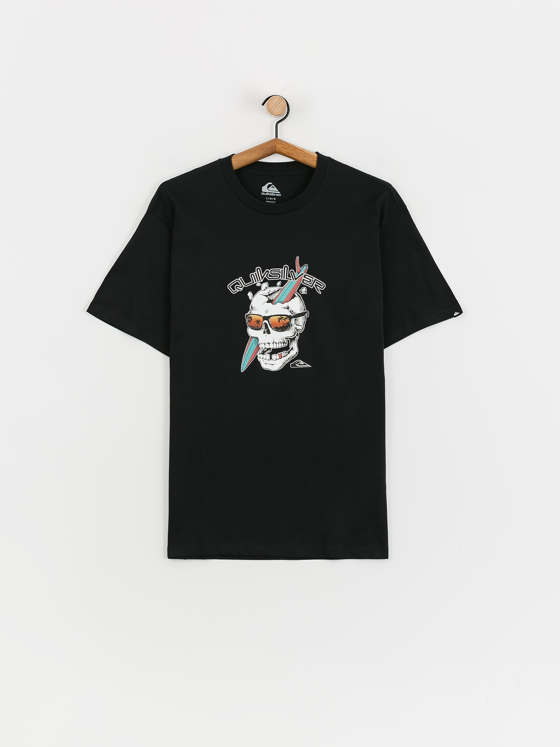 Tricou Quiksilver One Last Surf (black)