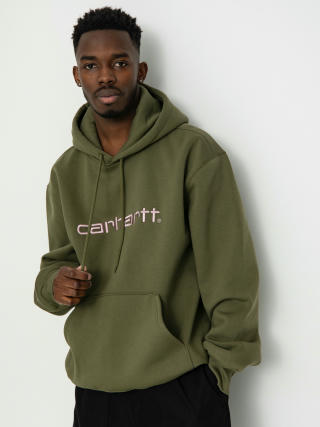 Hanorac cu glugă Carhartt WIP Carhartt HD (dundee/glassy pink)