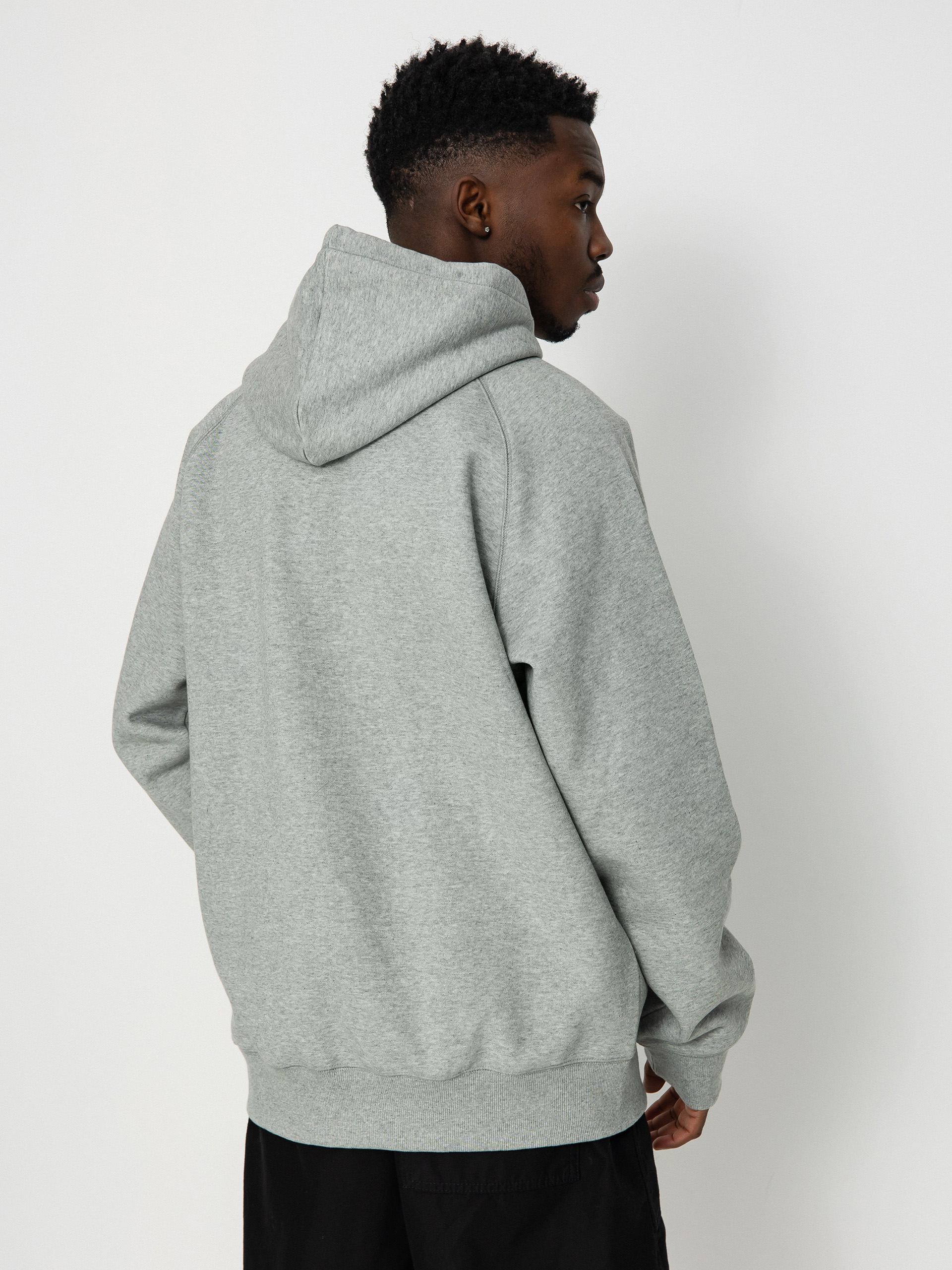 Hanorac cu glugă Carhartt WIP Chase HD (grey heather/gold)