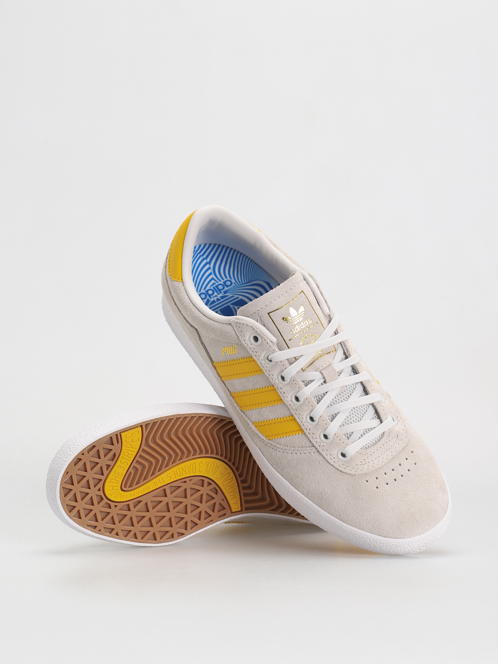 Pantofi adidas Puig Indoor (crywht/bogold/ftwwht)