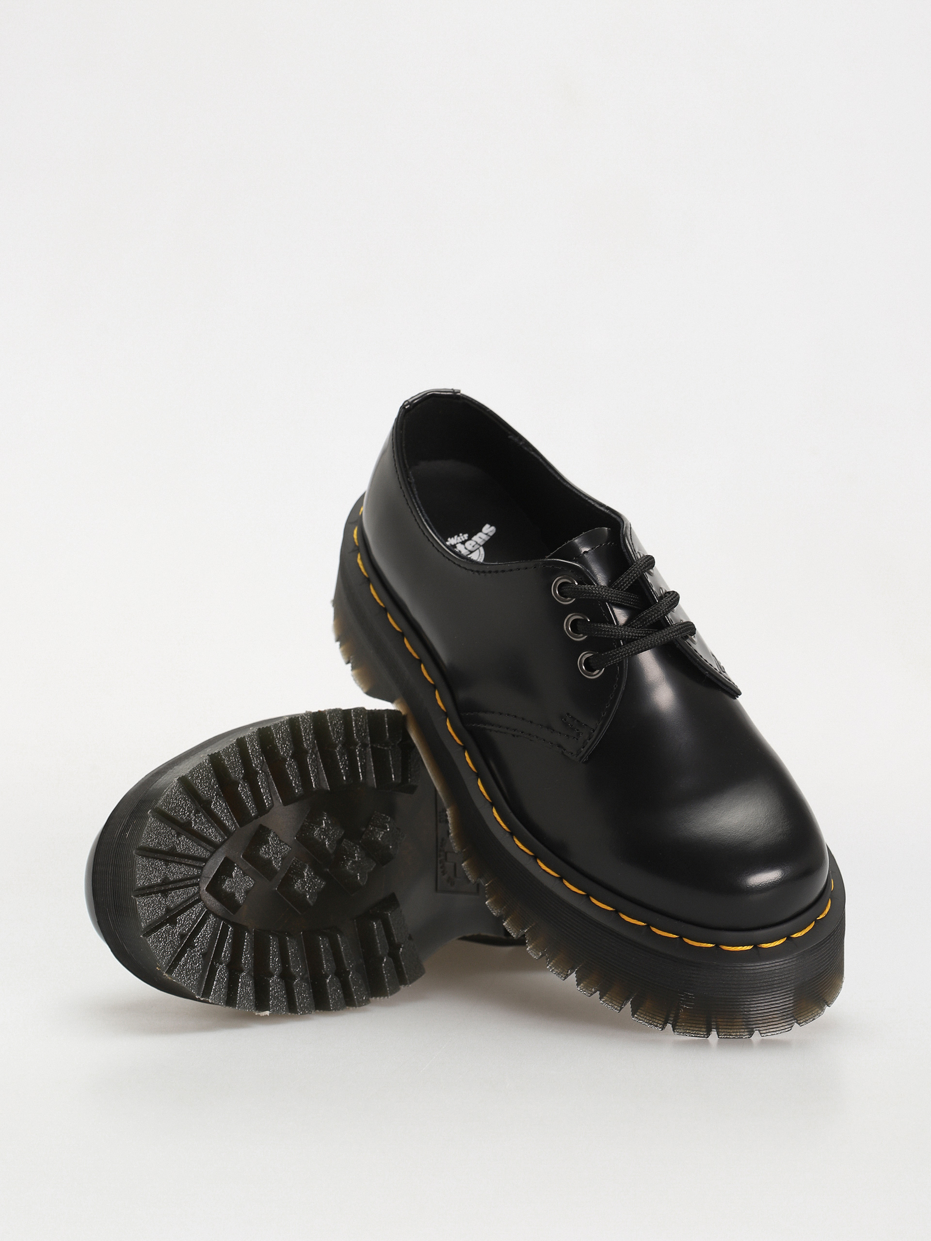 Pantofi Dr. Martens 1461 Quad Wmn (polished smooth black)