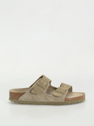 Șlapi Birkenstock Arizona Suede Leather Narrow Wmn (faded khaki)