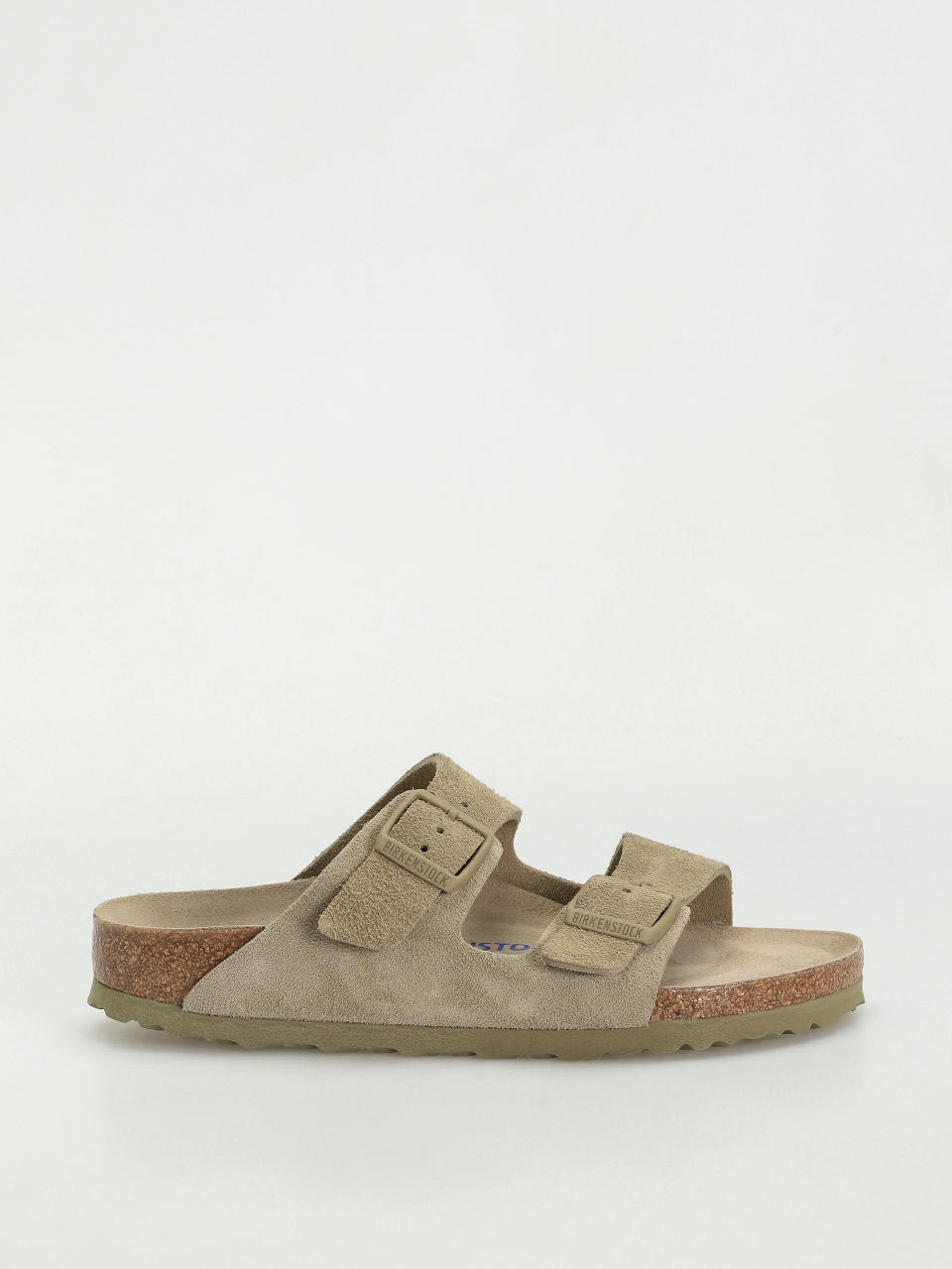 Șlapi Birkenstock Arizona Suede Leather Narrow Wmn (faded khaki)