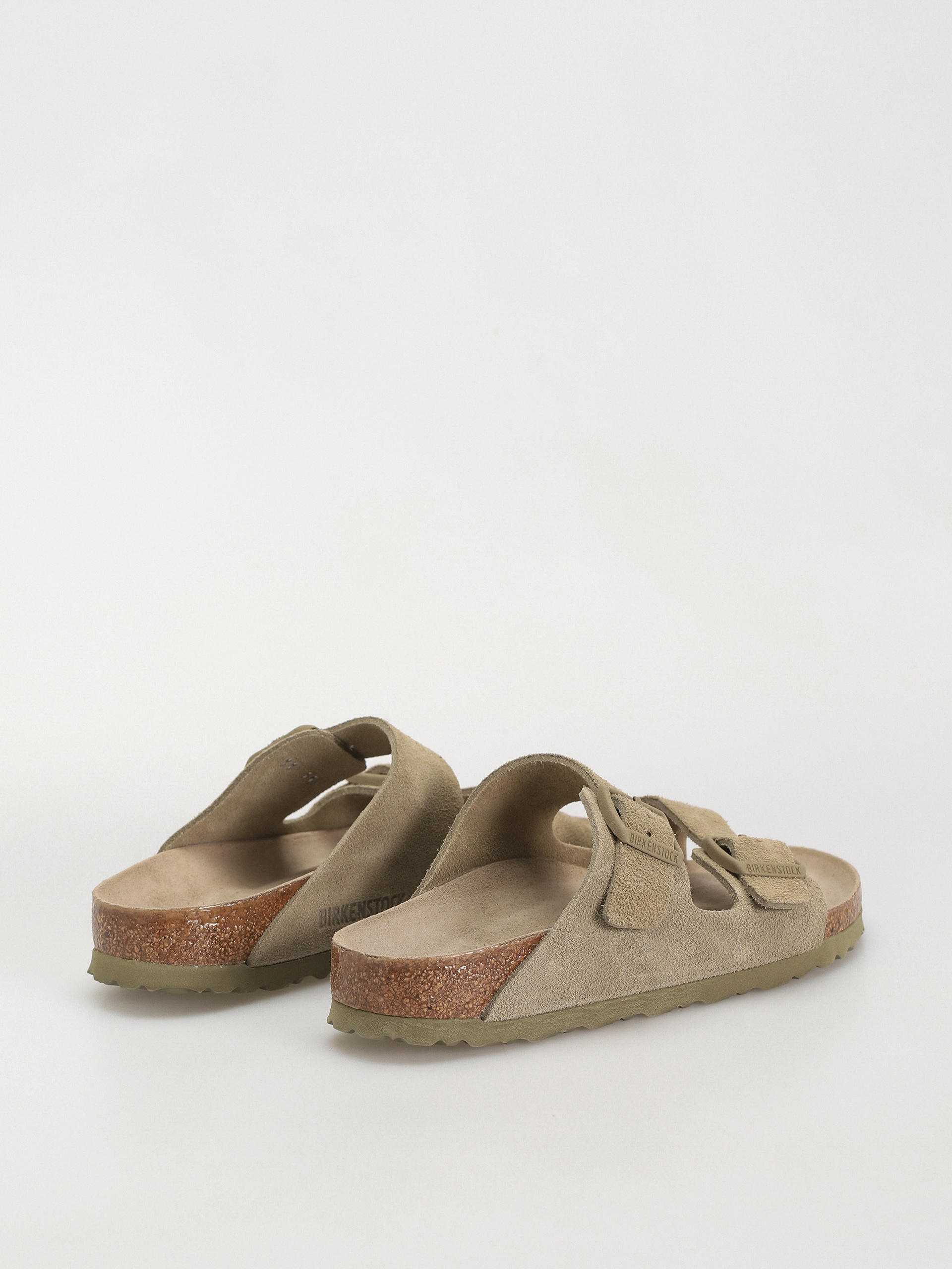 Șlapi Birkenstock Arizona Suede Leather Narrow Wmn (faded khaki)