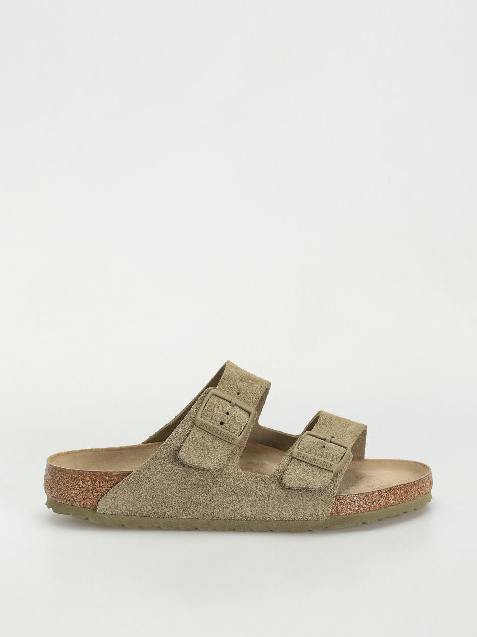 Șlapi Birkenstock Arizona Suede Leather Regular (faded khaki)