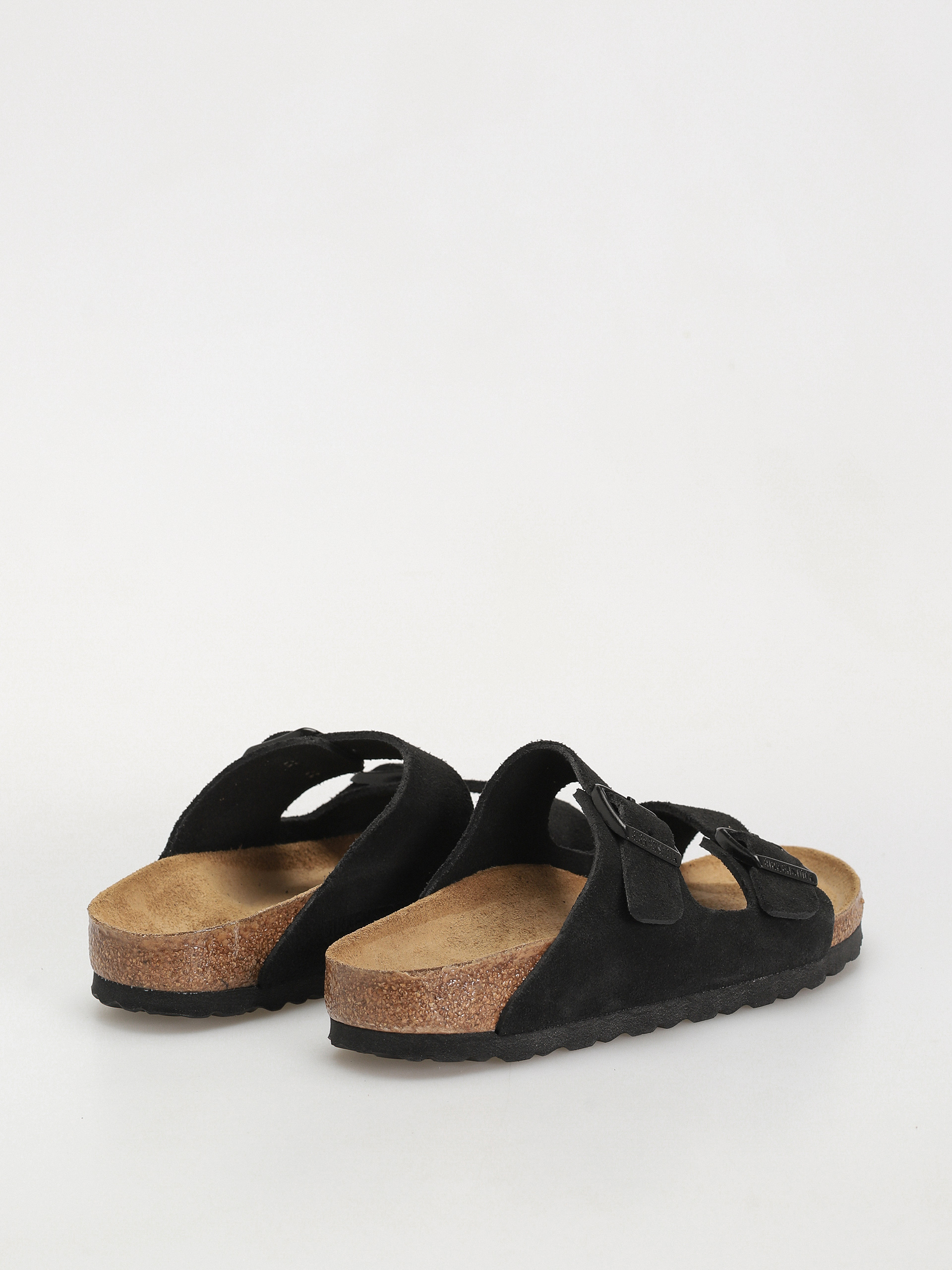 Șlapi Birkenstock Arizona Suede Leather Narrow Wmn (black)