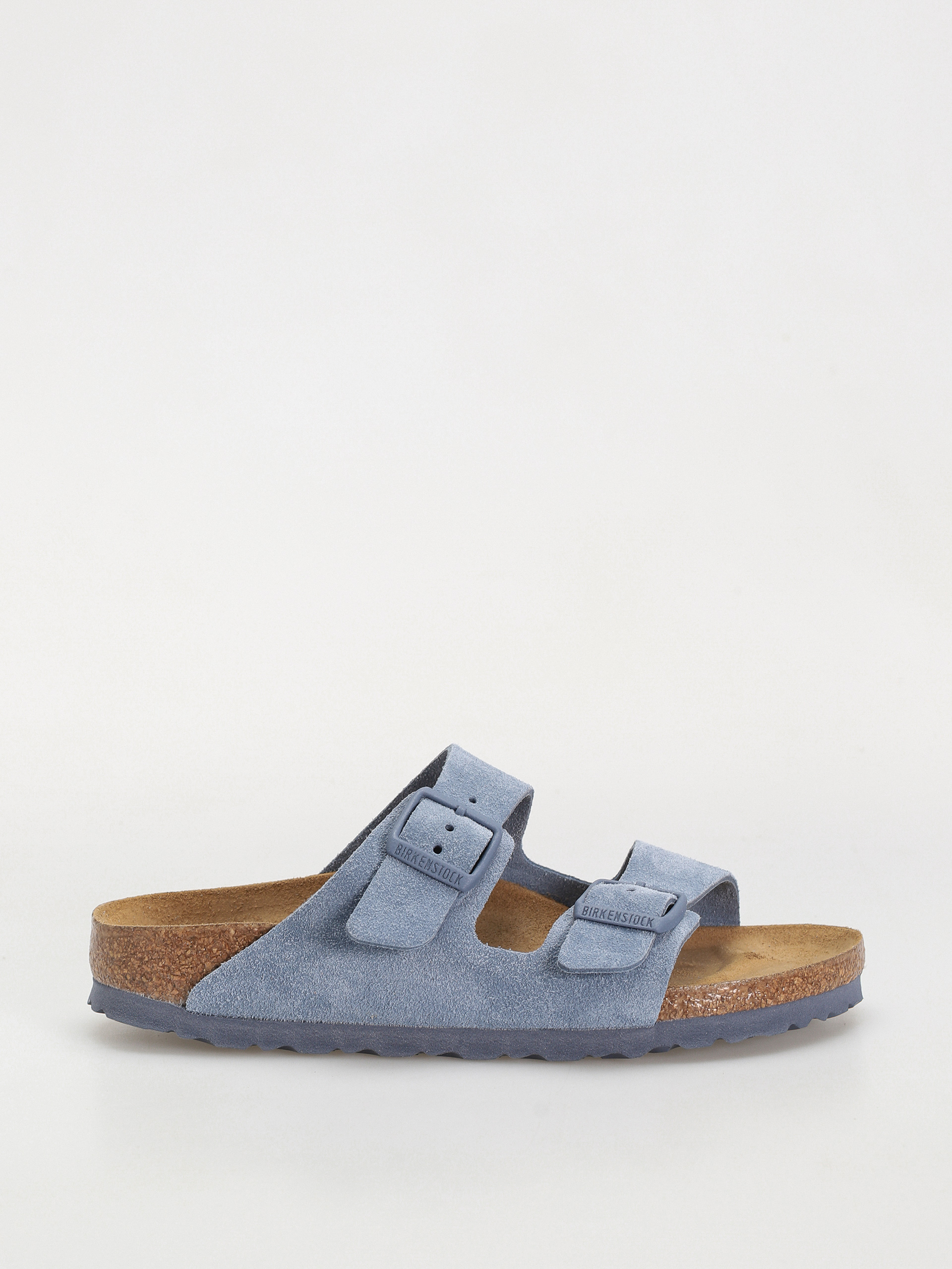 Șlapi Birkenstock Arizona Suede Leather Narrow Wmn (elemental blue)