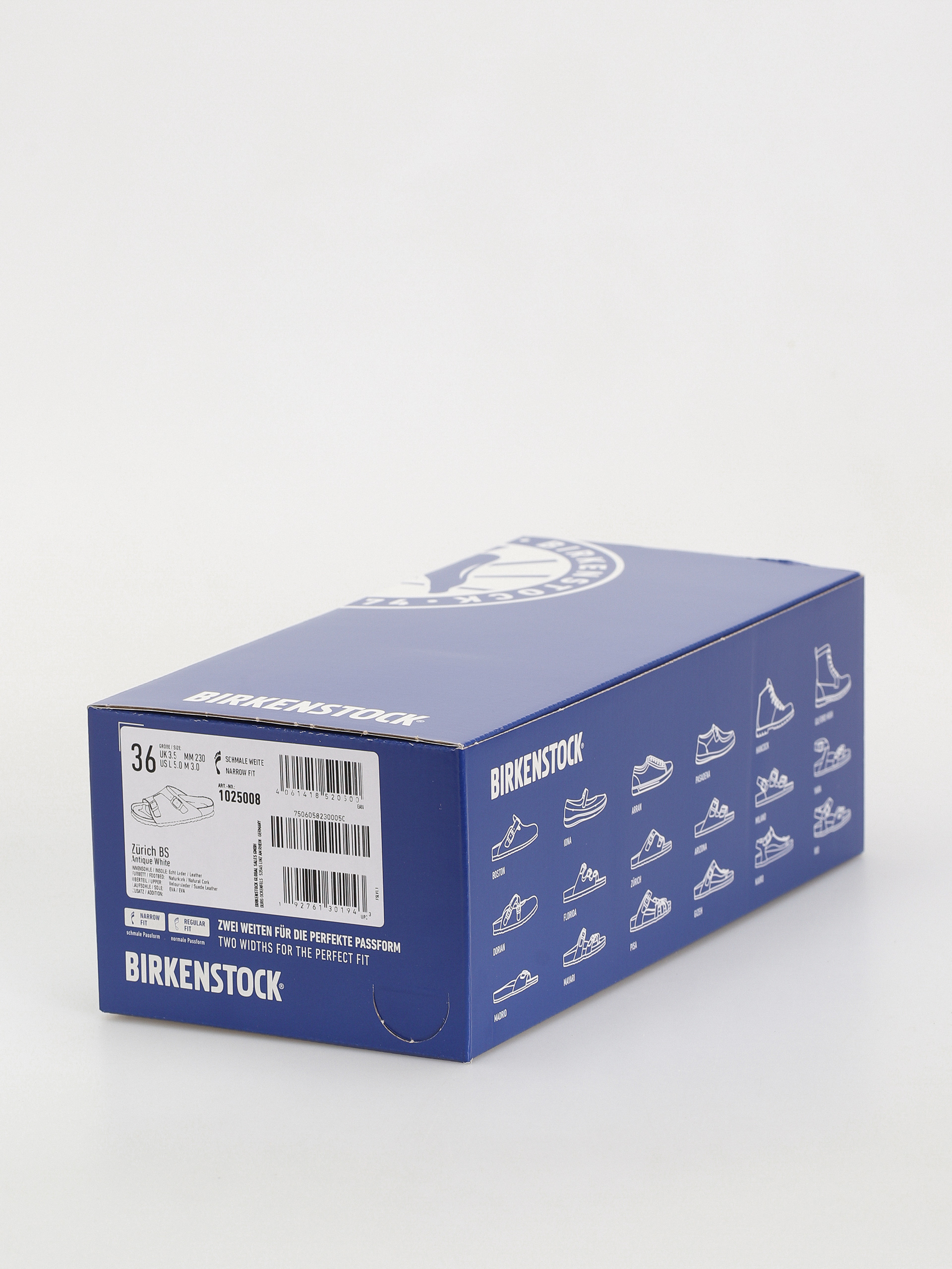 Șlapi Birkenstock Zurich Suede Leather Narrow Wmn (antique white)