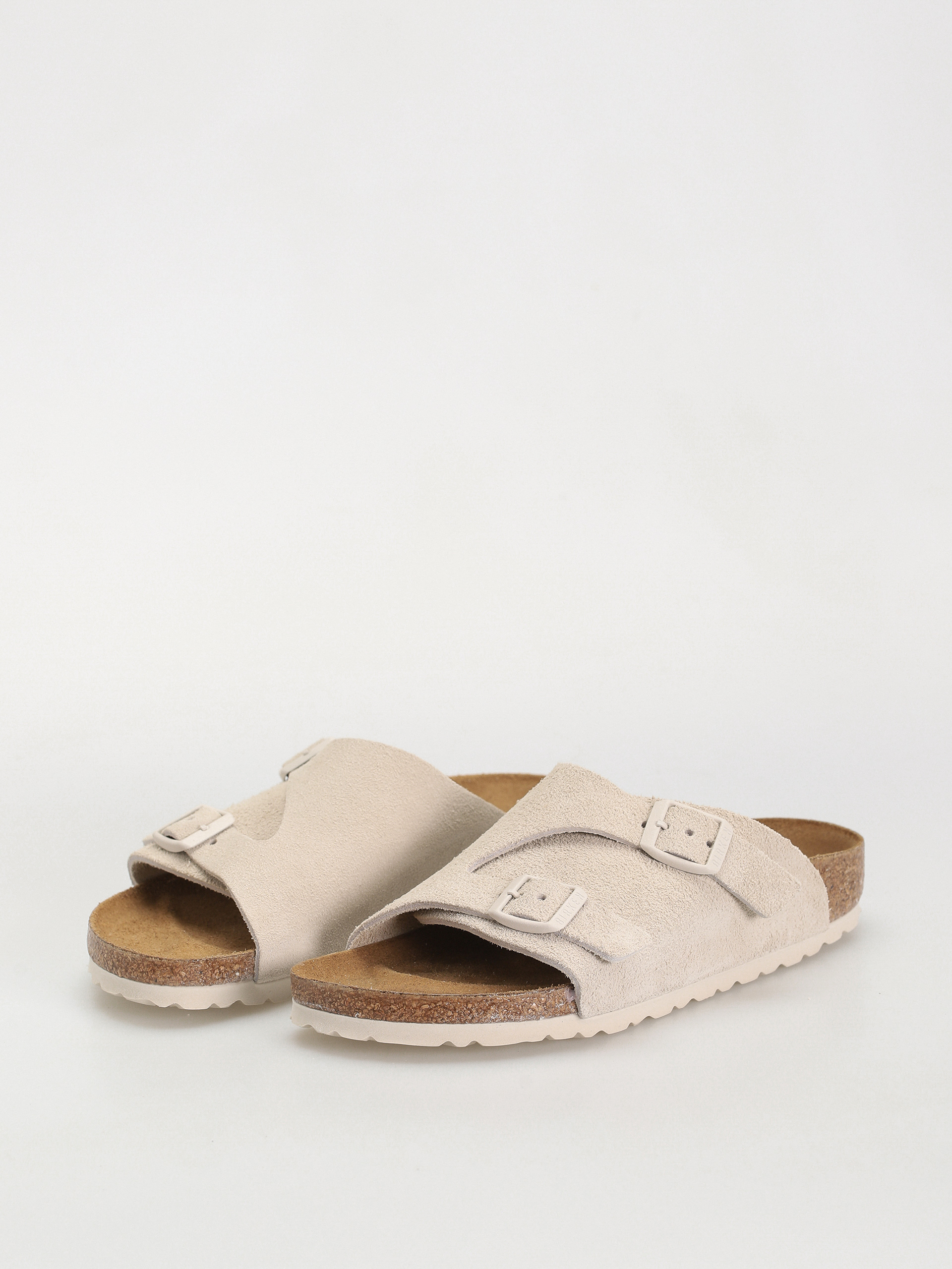 Șlapi Birkenstock Zurich Suede Leather Narrow Wmn (antique white)