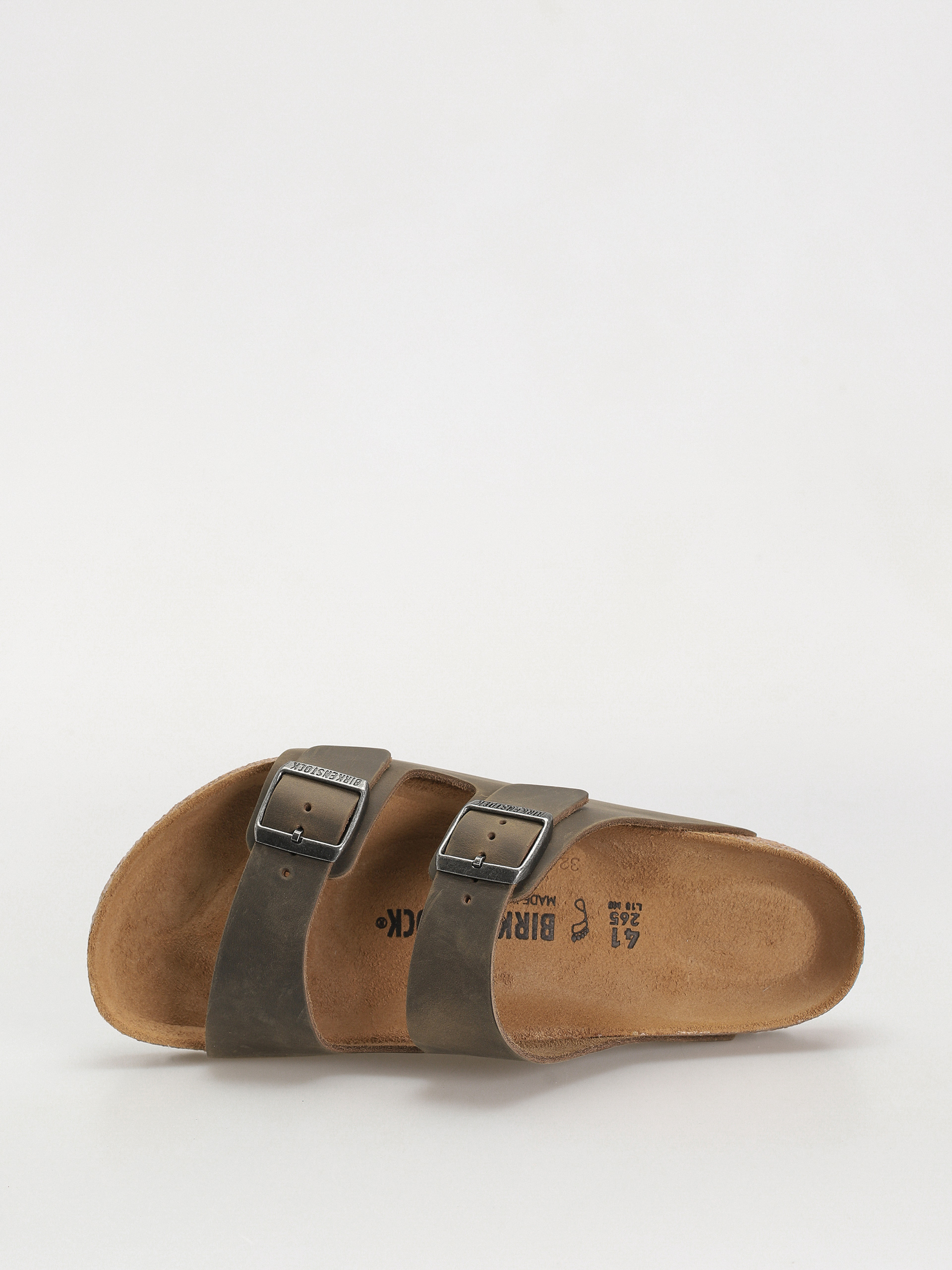 Șlapi Birkenstock Arizona Oiled Leather Regular (faded khaki)