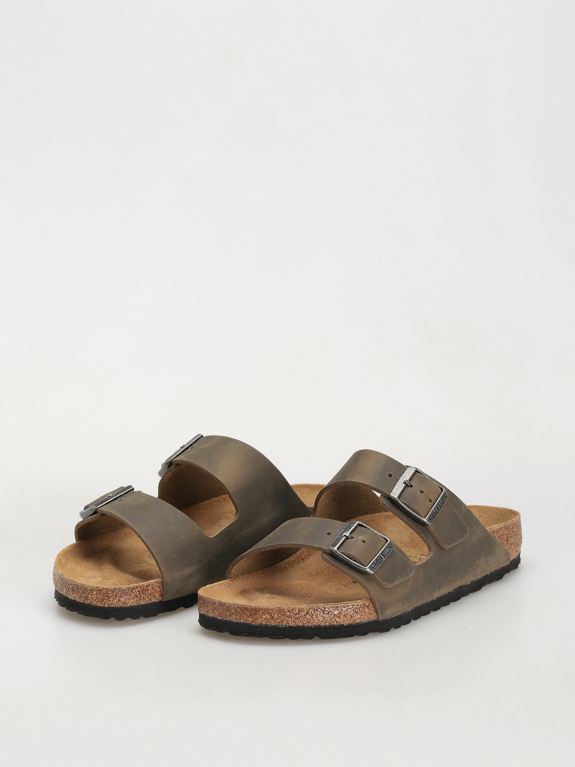 Șlapi Birkenstock Arizona Oiled Leather Regular (faded khaki)