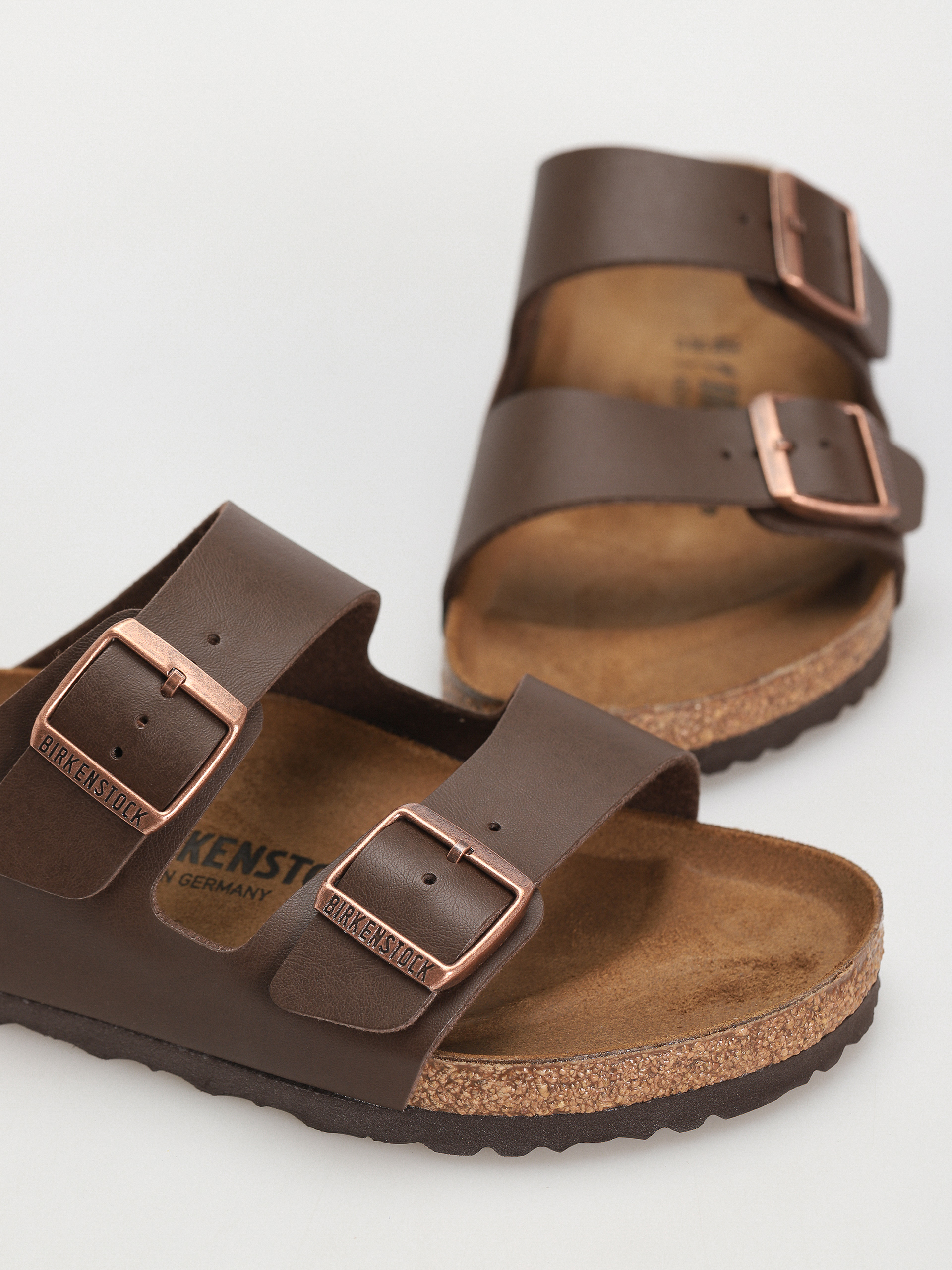 Șlapi Birkenstock Arizona Birko Flor Regular (dark brown)