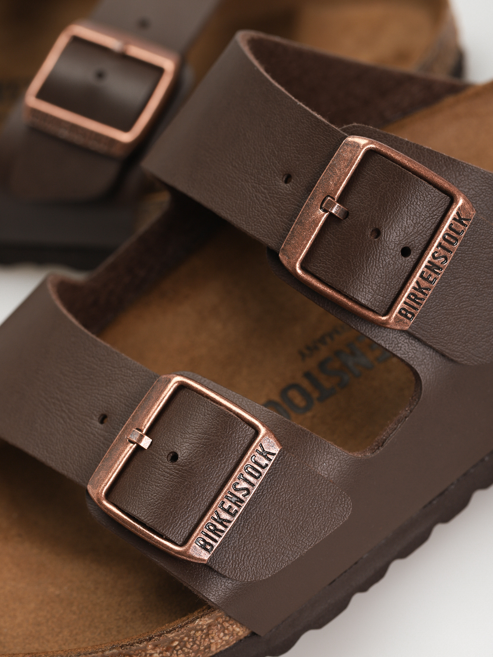 Șlapi Birkenstock Arizona Birko Flor Regular (dark brown)