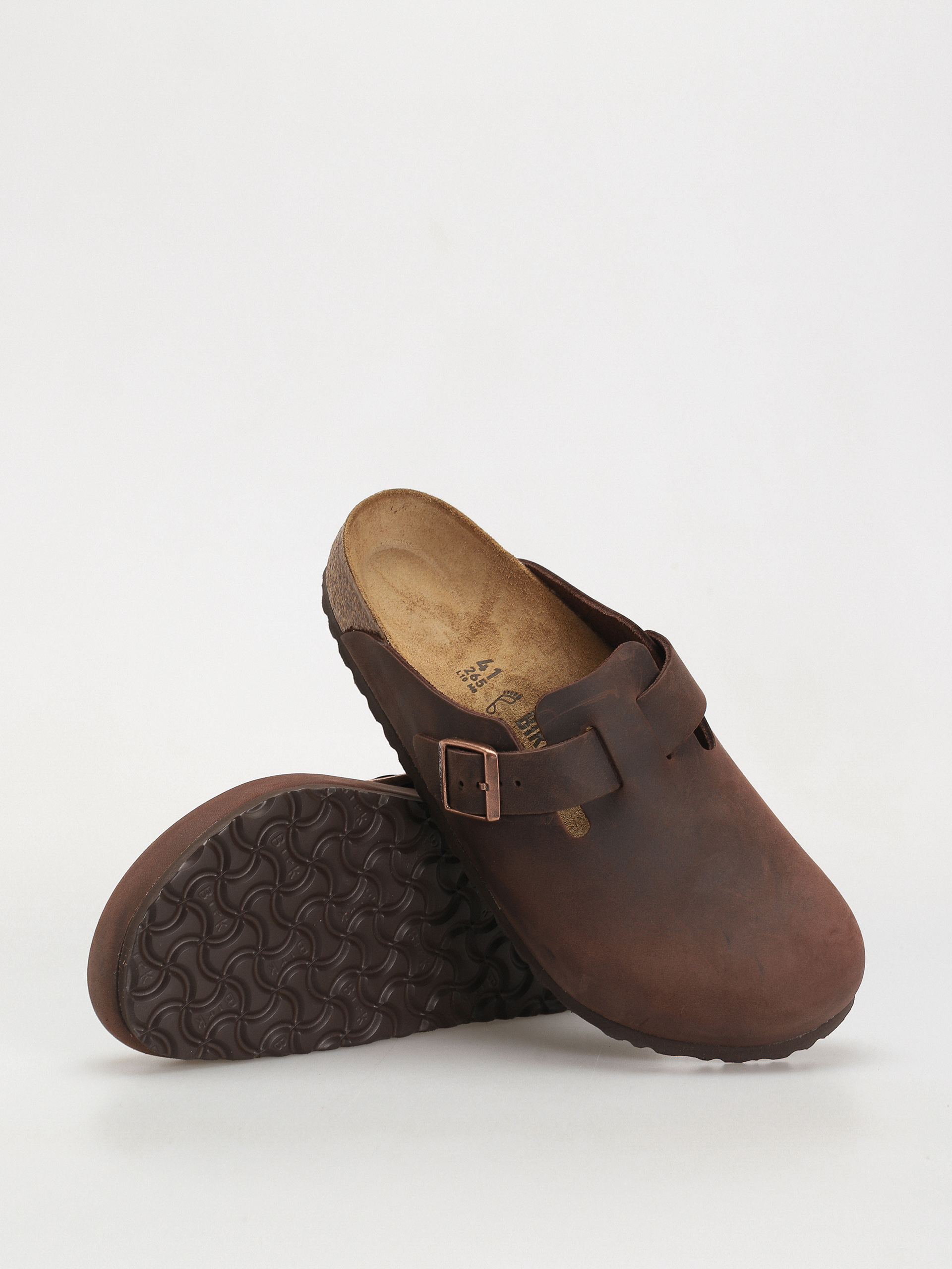 Șlapi Birkenstock Boston Oiled Leather Regular (habana)