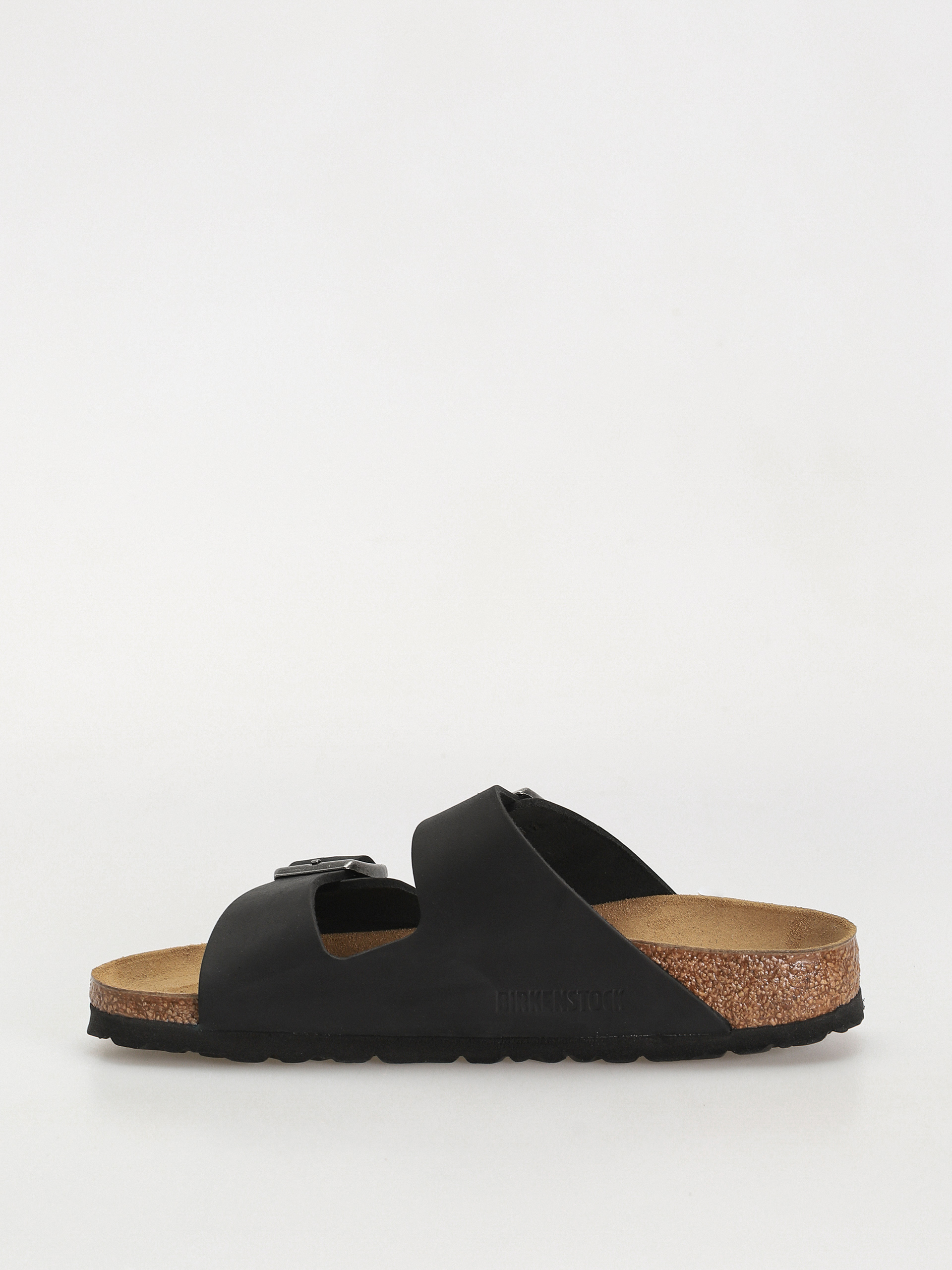 Șlapi Birkenstock Arizona Oiled Leather Narrow Wmn (black)