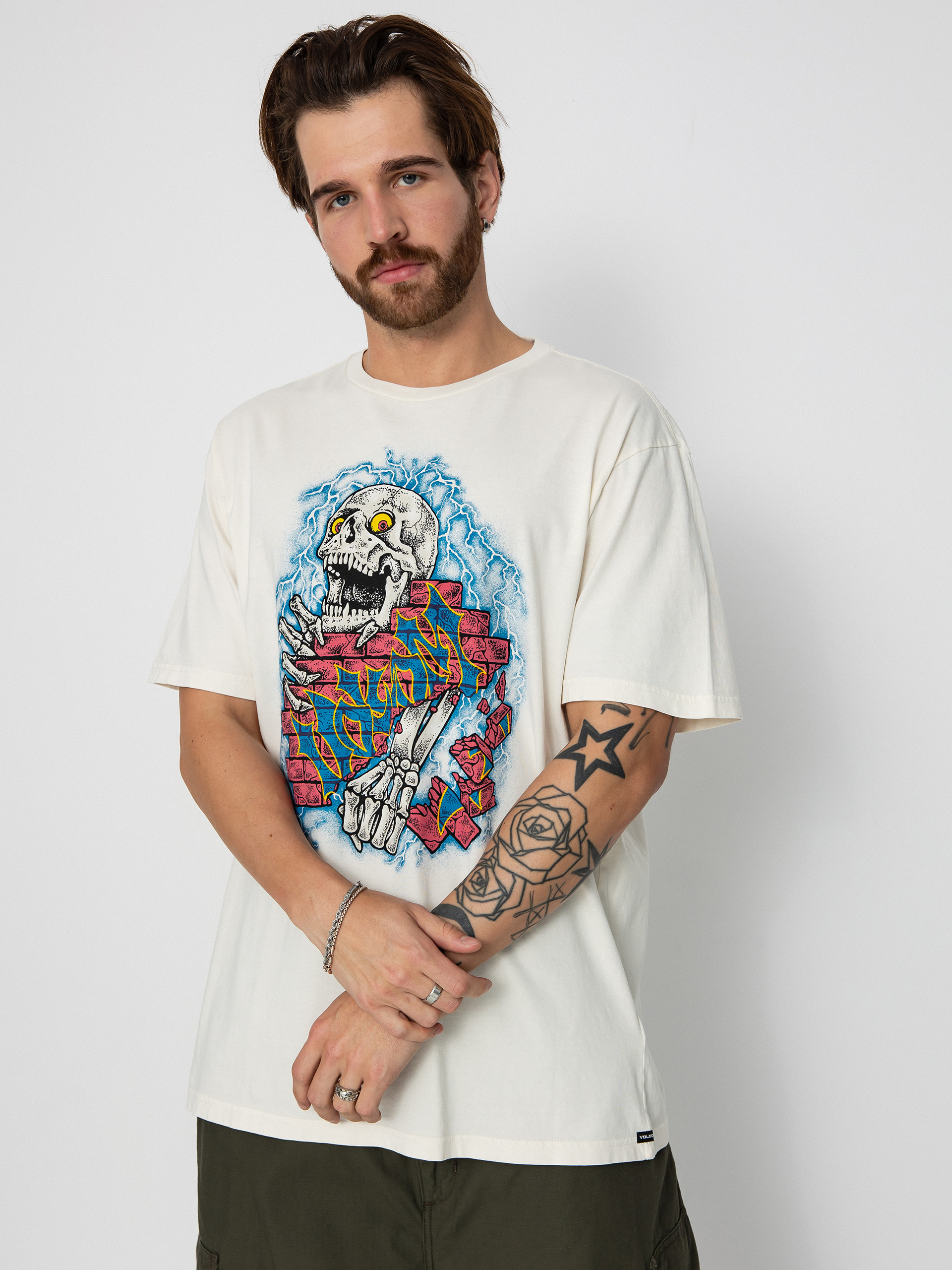 Tricou Volcom Wall Puncher (off white)