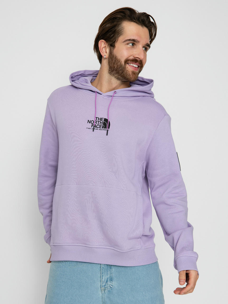 Hanorac cu glugă The North Face Fine Alpine HD (lite lilac)