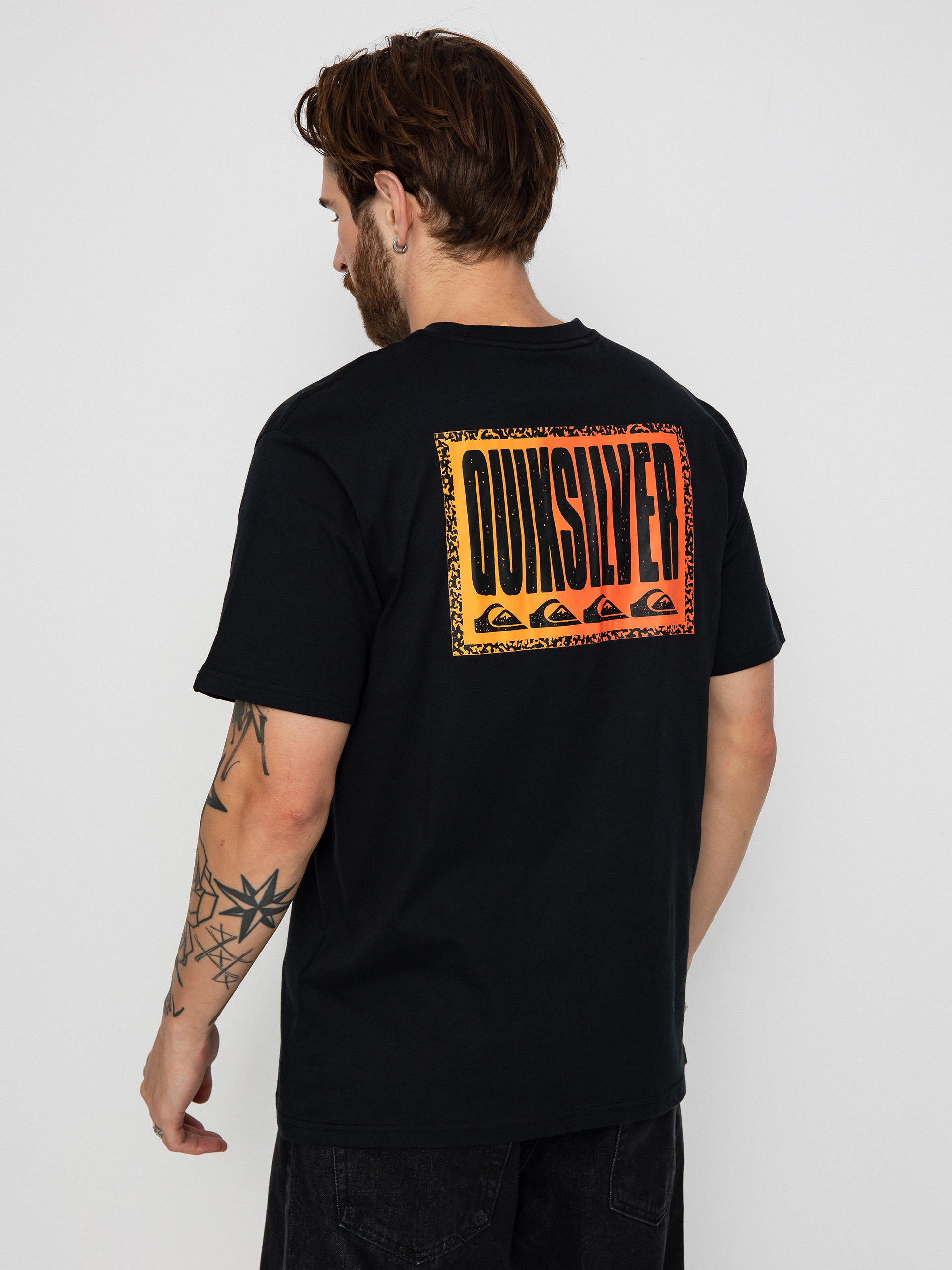 Tricou Quiksilver Long Fade (black)