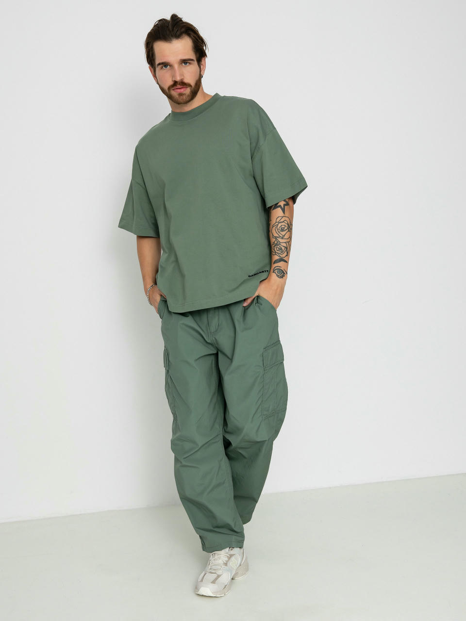 Tricou Carhartt WIP Link Script (park/black)