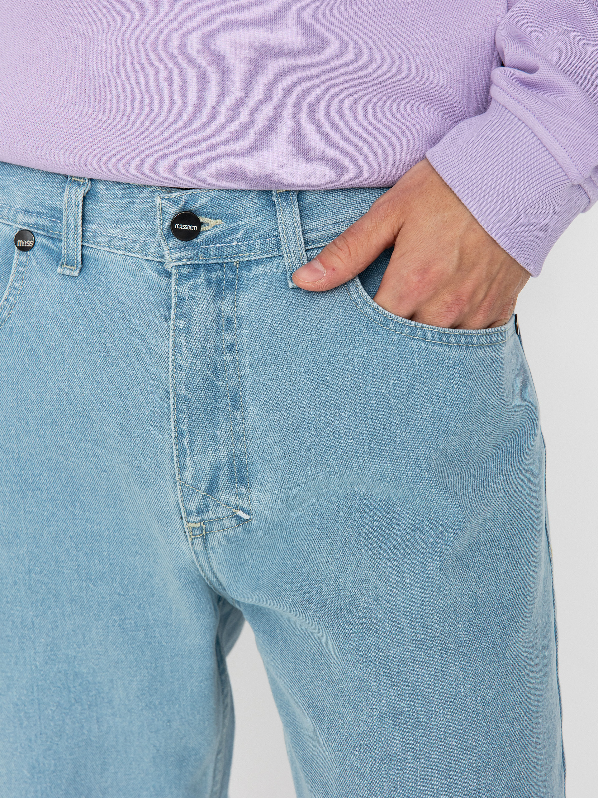 Pantaloni MassDnm Jeans Box (light blue)